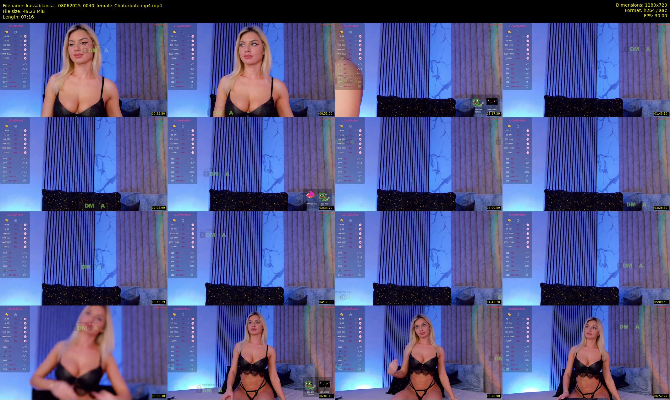 kassablanca_ — 8 minute Chaturbate female cam show recording, 720p, Jun 8, 2025