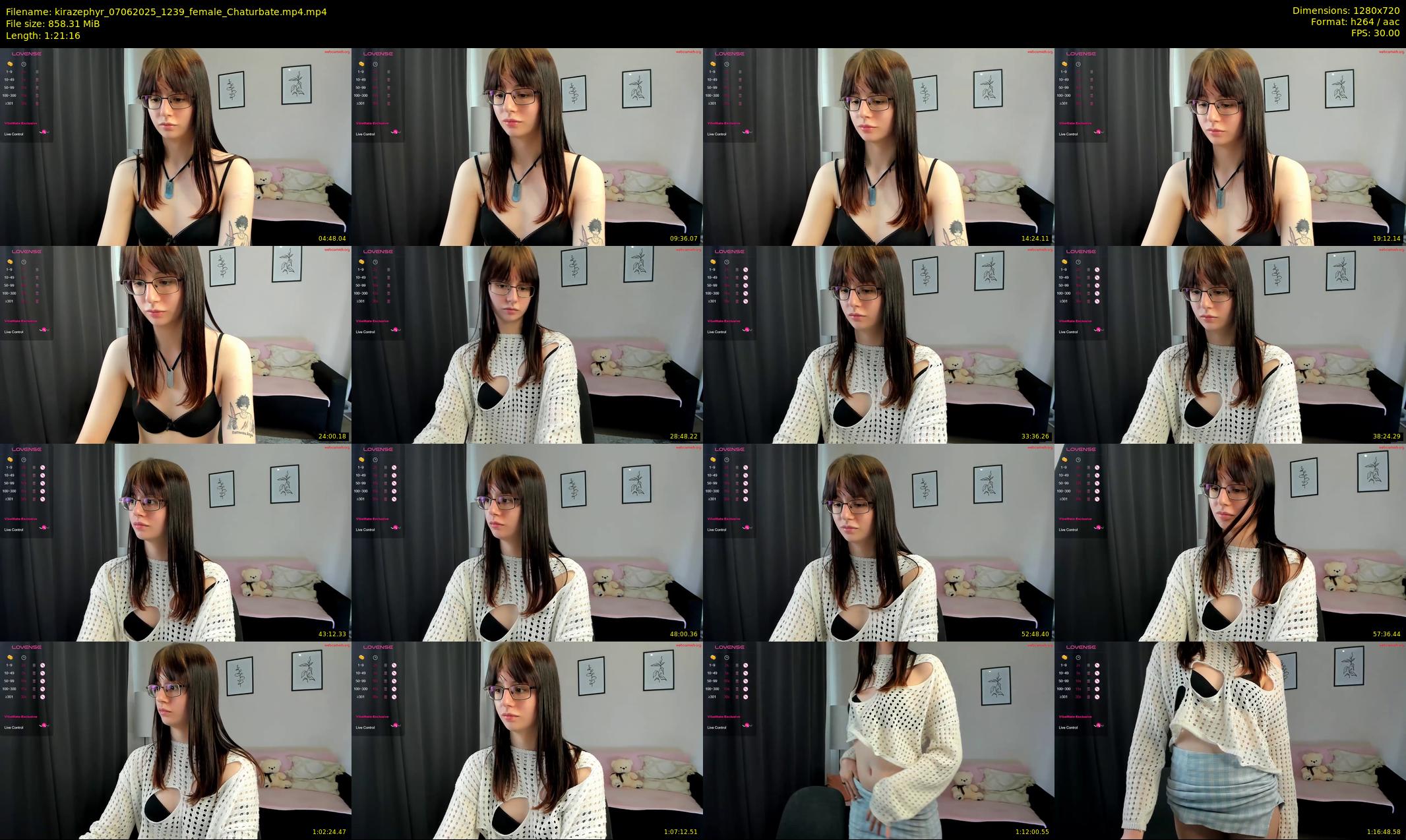 kirazephyr — 82 minute Chaturbate female cam show recording, 720p, Jun 7, 2025