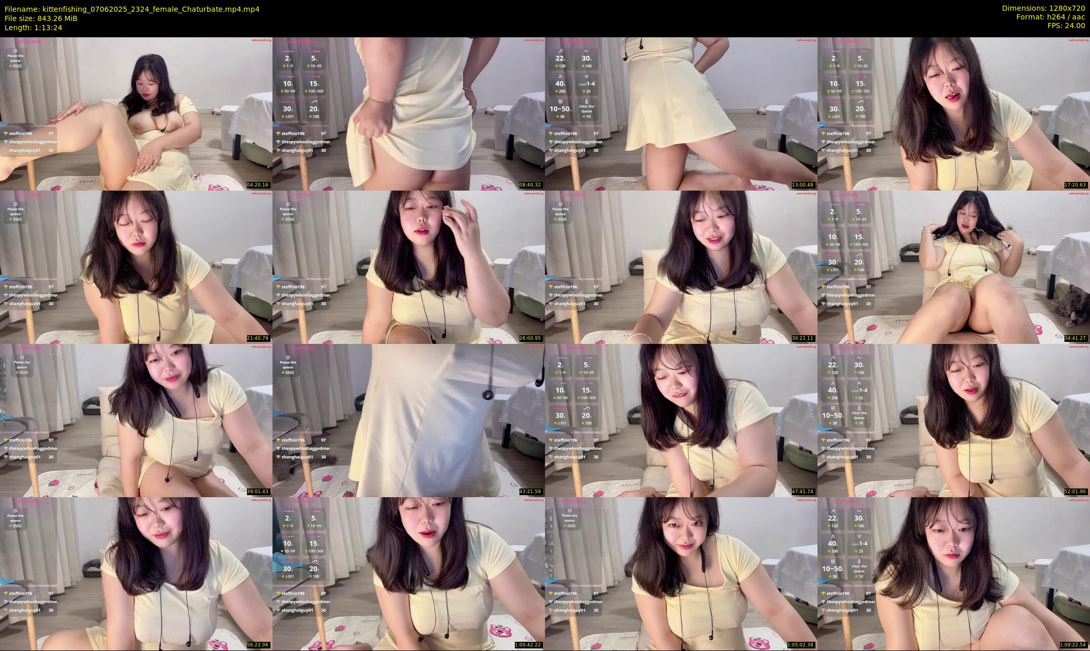 kittenfishing — 74 minute Chaturbate female cam show recording, 720p, Jun 7, 2025