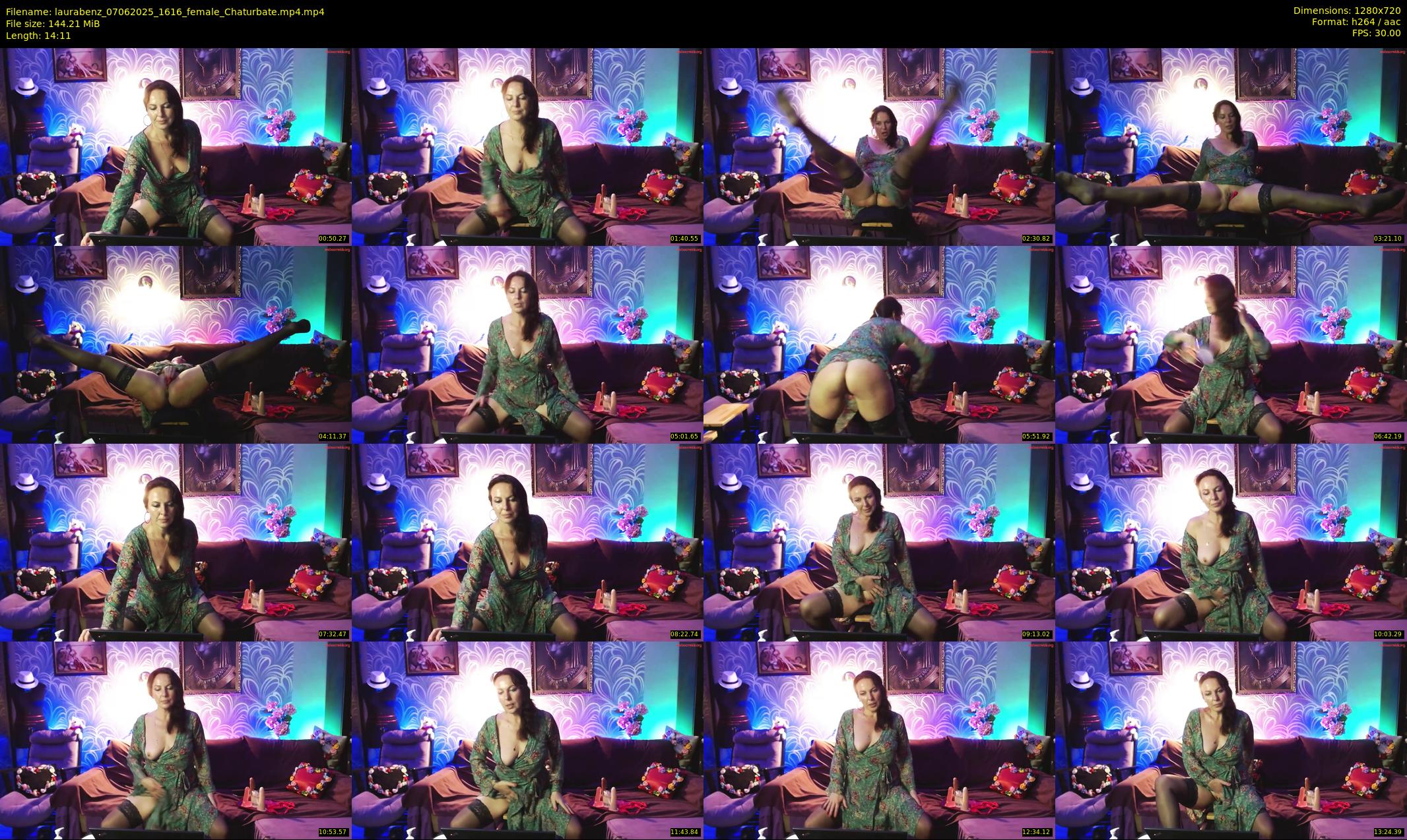 laurabenz — 15 minute Chaturbate female cam show recording, 720p, Jun 7, 2025