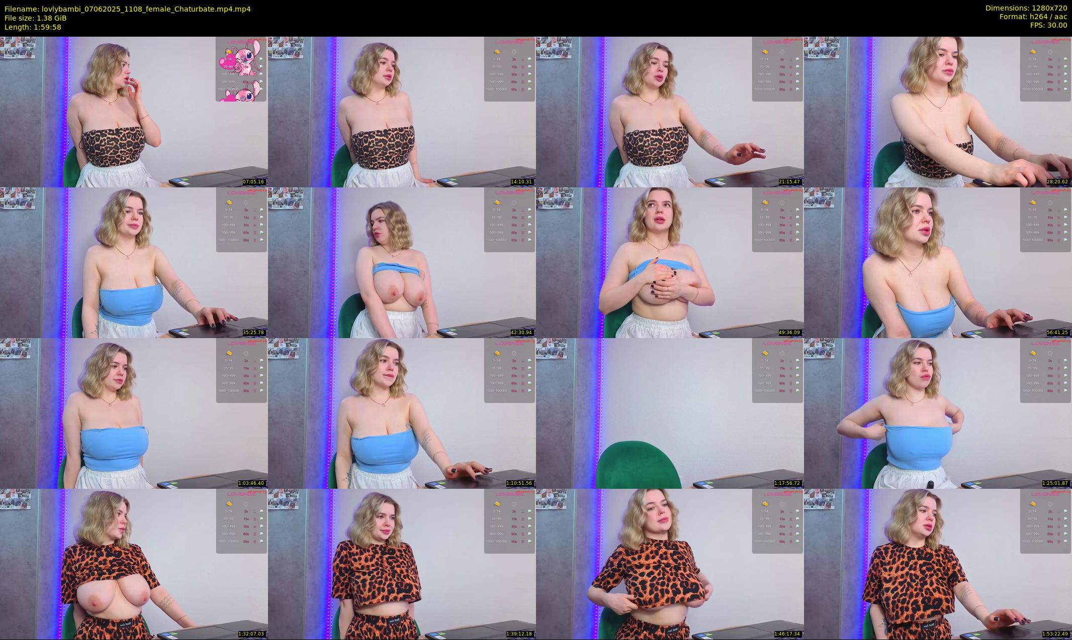 lovlybambi — 120 minute Chaturbate female cam show recording, 720p, Jun 7, 2025