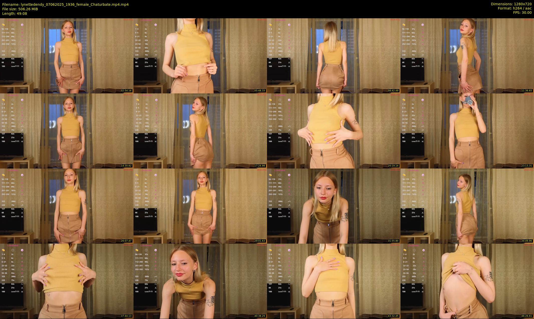 lynettedendy — 50 minute Chaturbate female cam show recording, 720p, Jun 7, 2025