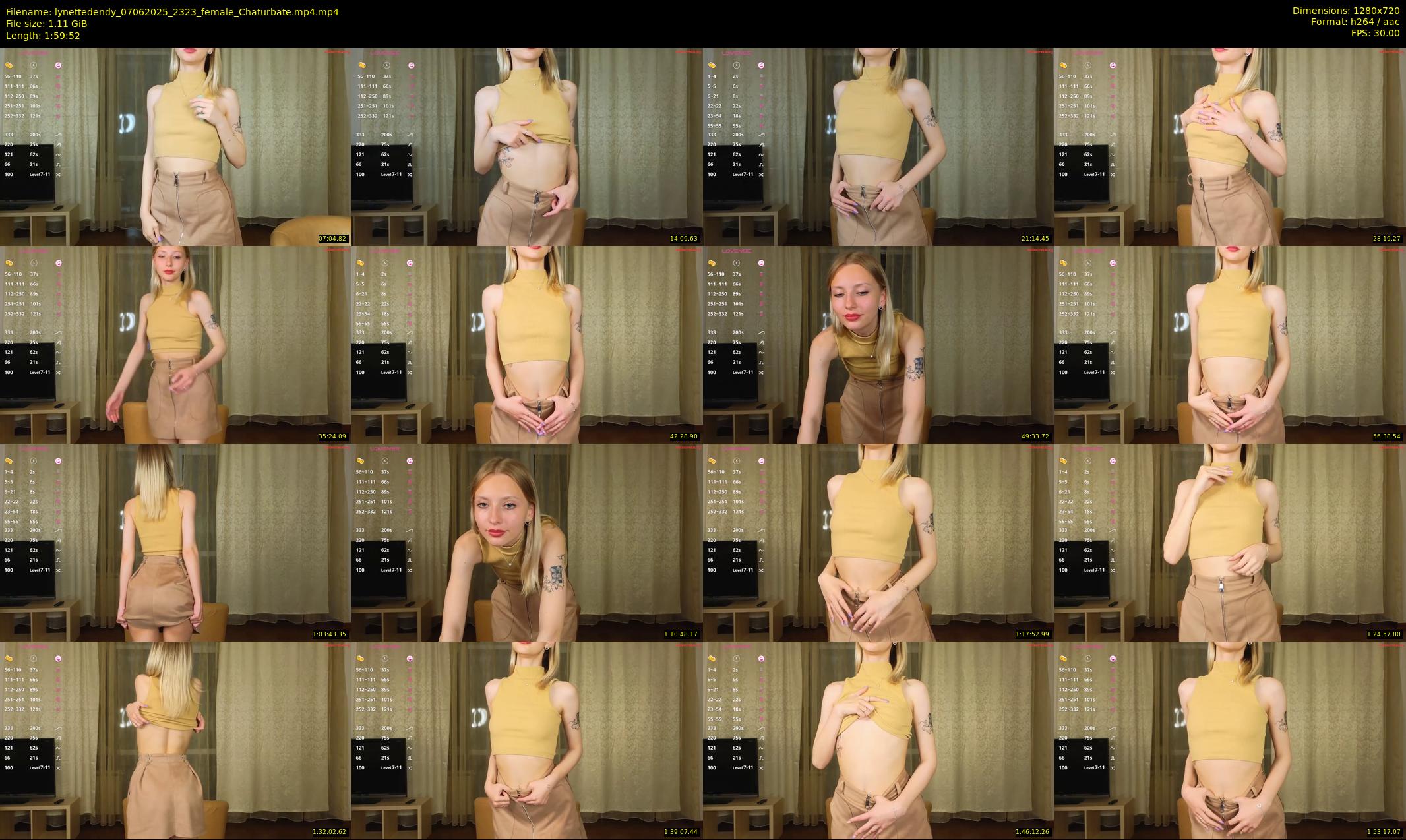 lynettedendy — 120 minute Chaturbate female cam show recording, 720p, Jun 7, 2025