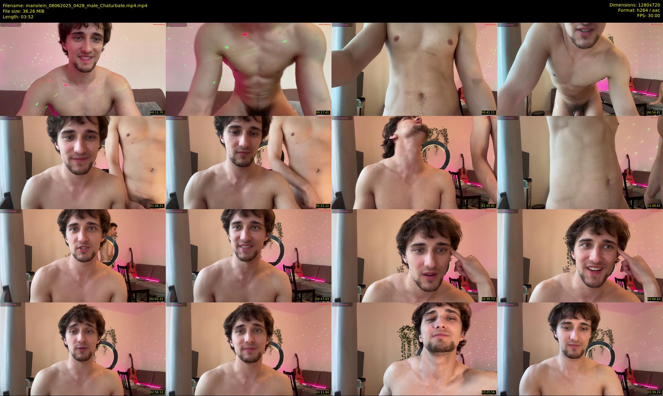 manolein — 4 minute Chaturbate male cam show recording, 720p, Jun 8, 2025