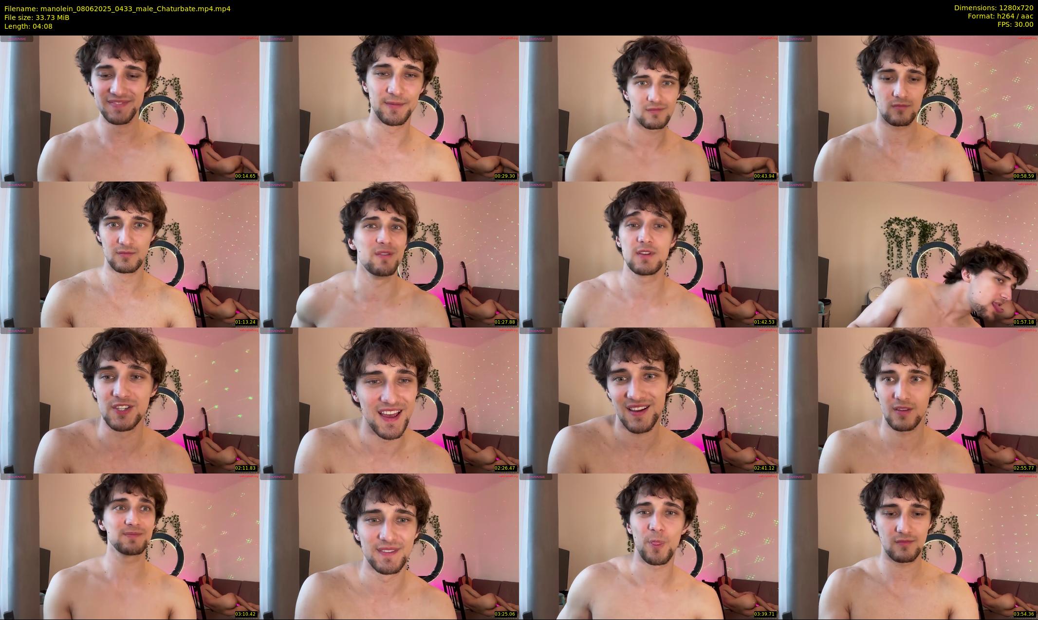 manolein — 5 minute Chaturbate male cam show recording, 720p, Jun 8, 2025