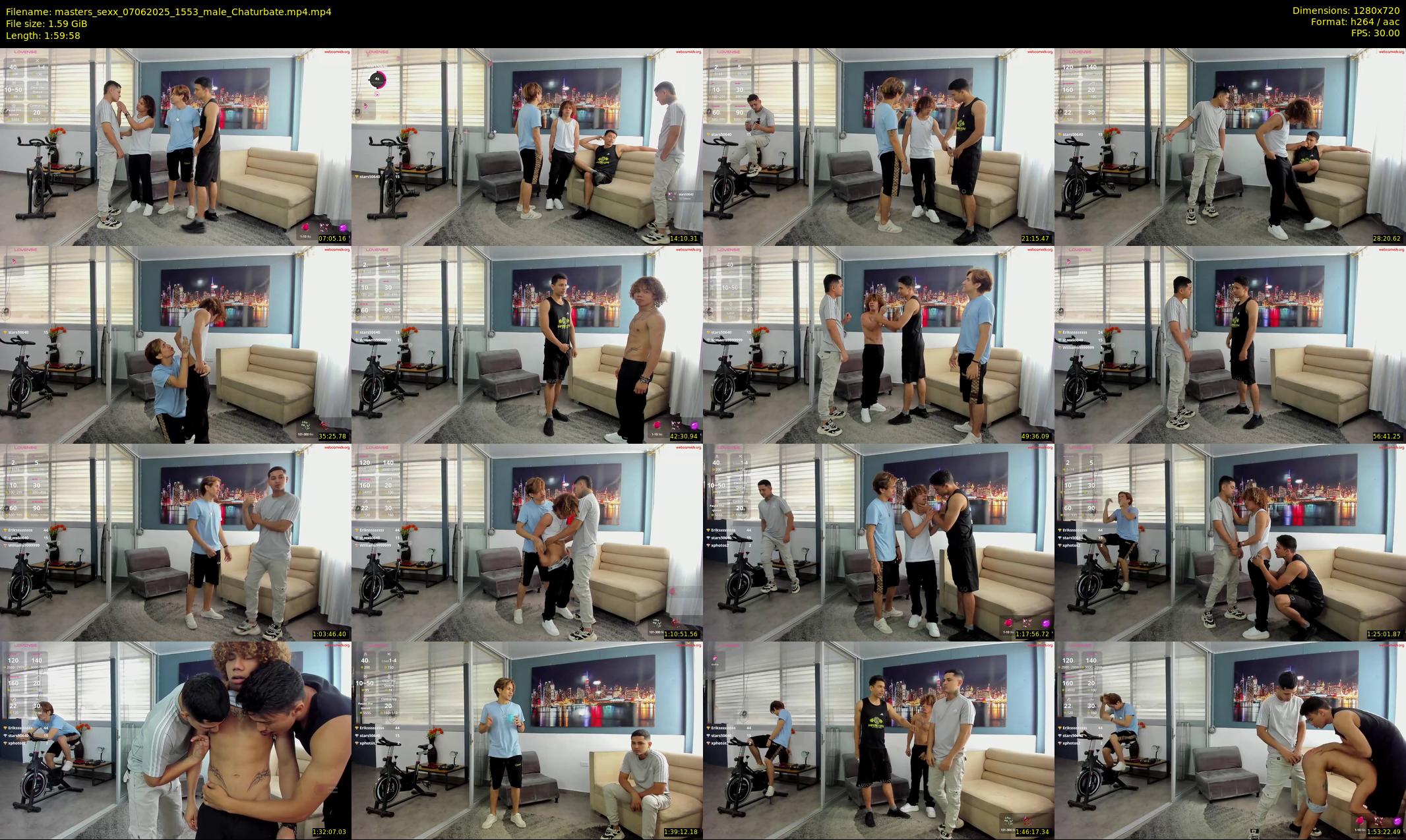 masters_sexx — 120 minute Chaturbate male cam show recording, 720p, Jun 7, 2025
