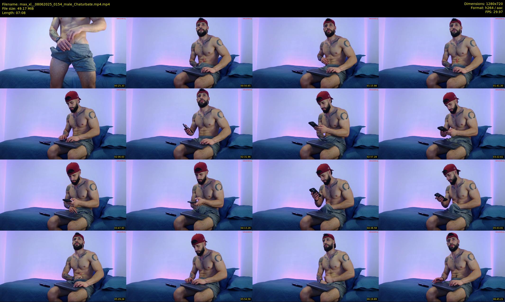 max_xl_ — 8 minute Chaturbate male cam show recording, 720p, Jun 8, 2025