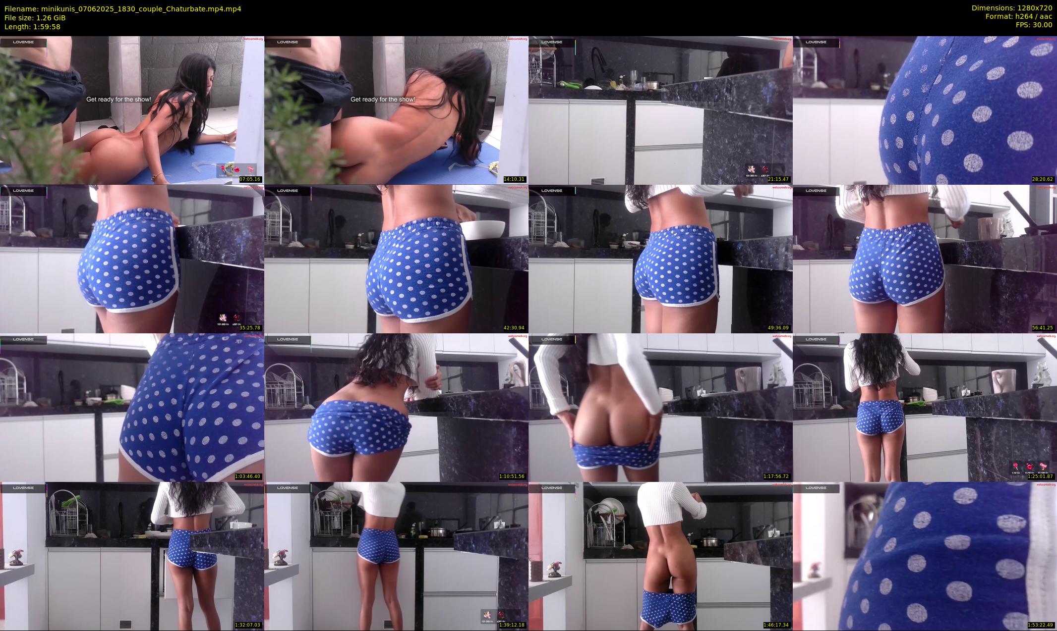 minikunis — 120 minute Chaturbate couple cam show recording, 720p, Jun 7, 2025