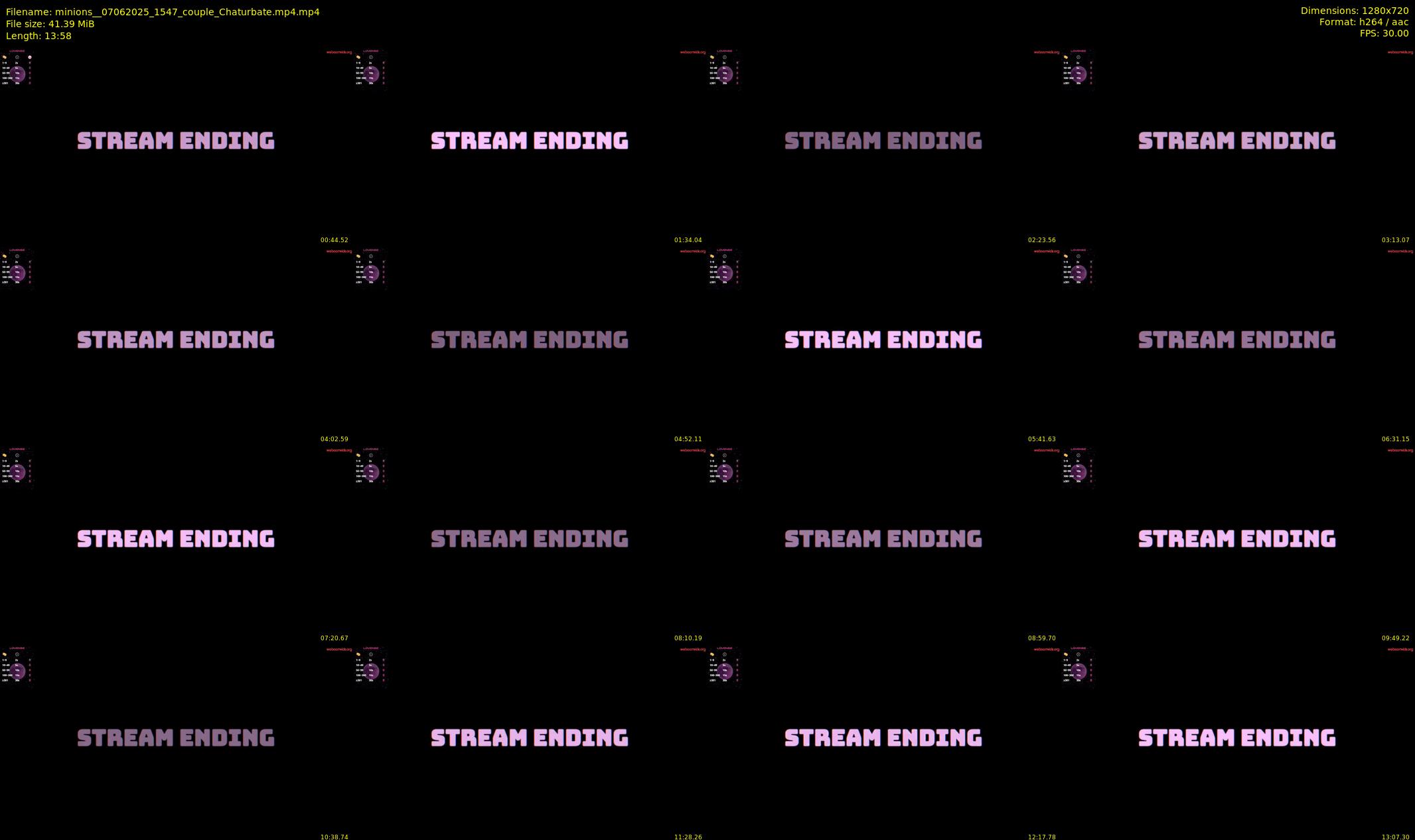 minions_ — 14 minute Chaturbate couple cam show recording, 720p, Jun 7, 2025
