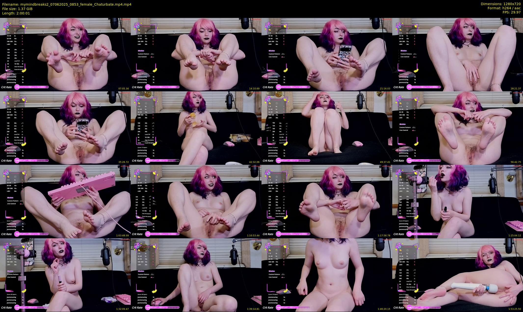 mymindbreaks2 — 121 minute Chaturbate female cam show recording, 720p, Jun 7, 2025