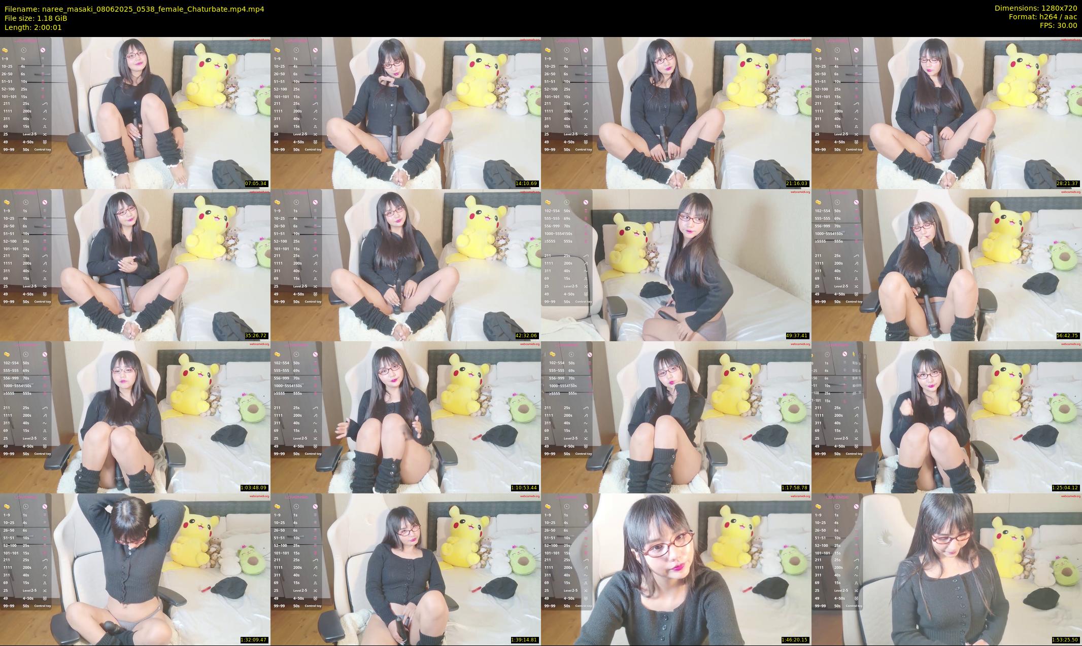 naree_masaki — 121 minute Chaturbate female cam show recording, 720p, Jun 8, 2025