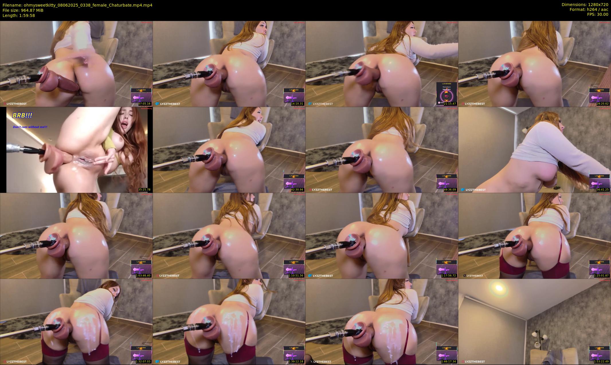 ohmysweetkitty — 120 minute Chaturbate female cam show recording, 720p, Jun 8, 2025