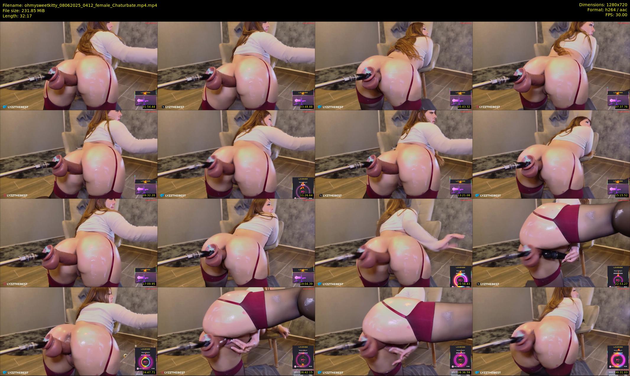ohmysweetkitty — 33 minute Chaturbate female cam show recording, 720p, Jun 8, 2025
