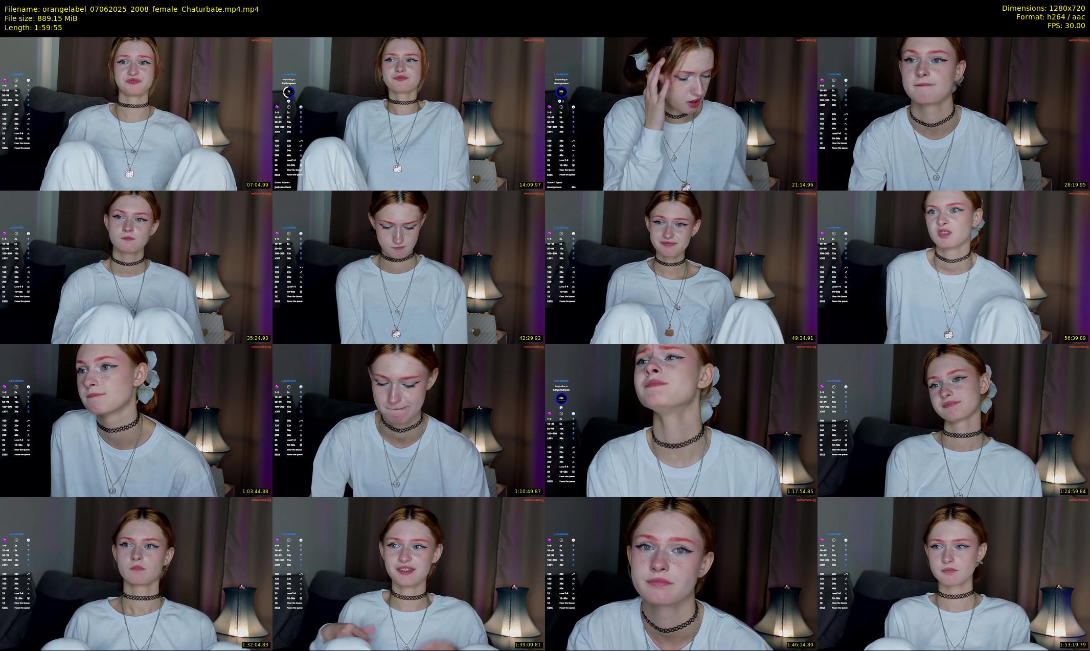 orangelabel — 120 minute Chaturbate female cam show recording, 720p, Jun 7, 2025