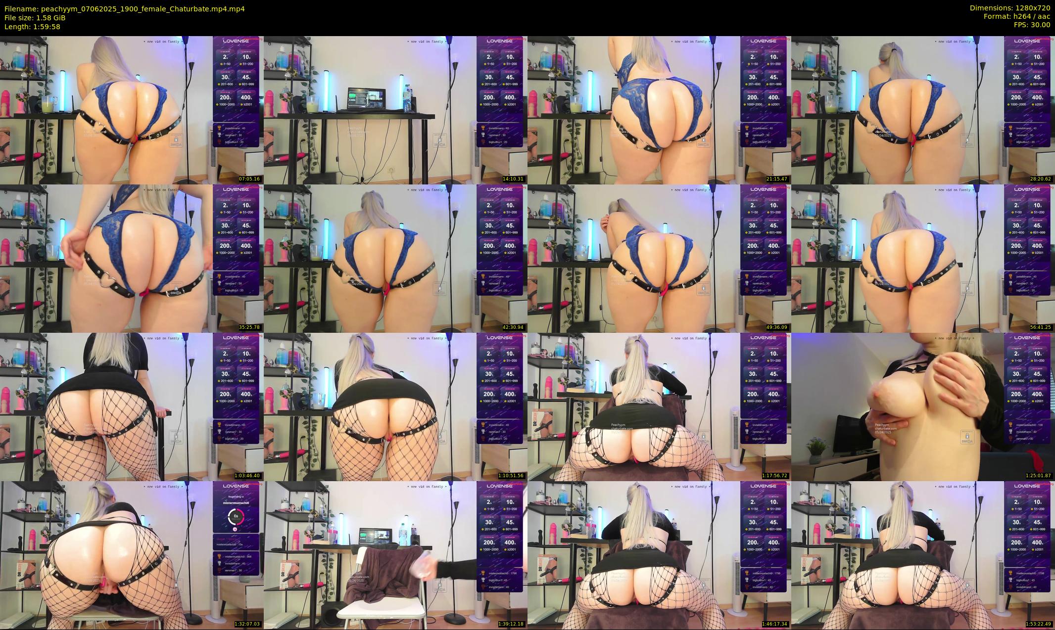 peachyym — 120 minute Chaturbate female cam show recording, 720p, Jun 7, 2025