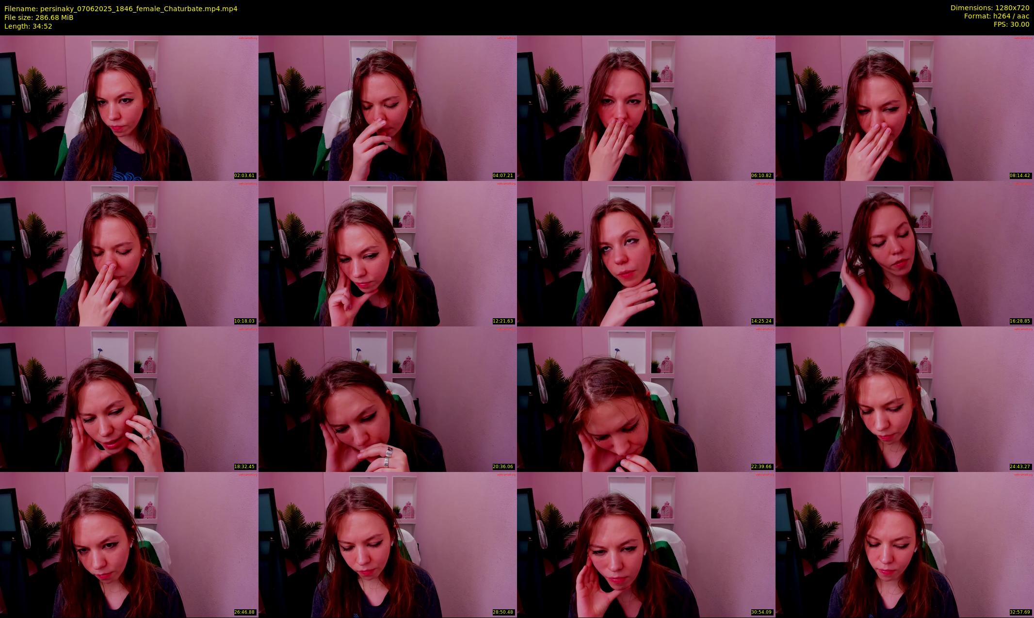 persinaky — 35 minute Chaturbate female cam show recording, 720p, Jun 7, 2025
