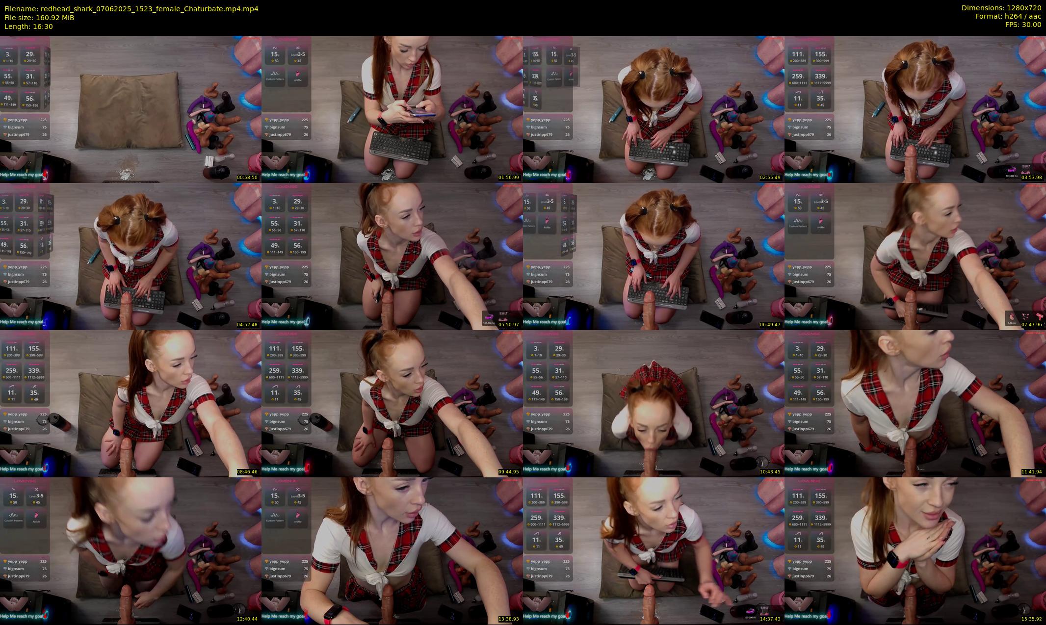 redhead_shark — 17 minute Chaturbate female cam show recording, 720p, Jun 7, 2025