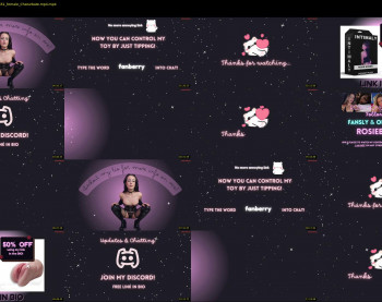 rosiebones — 13 minute Chaturbate female cam show recording, 720p, Jun 8, 2025
