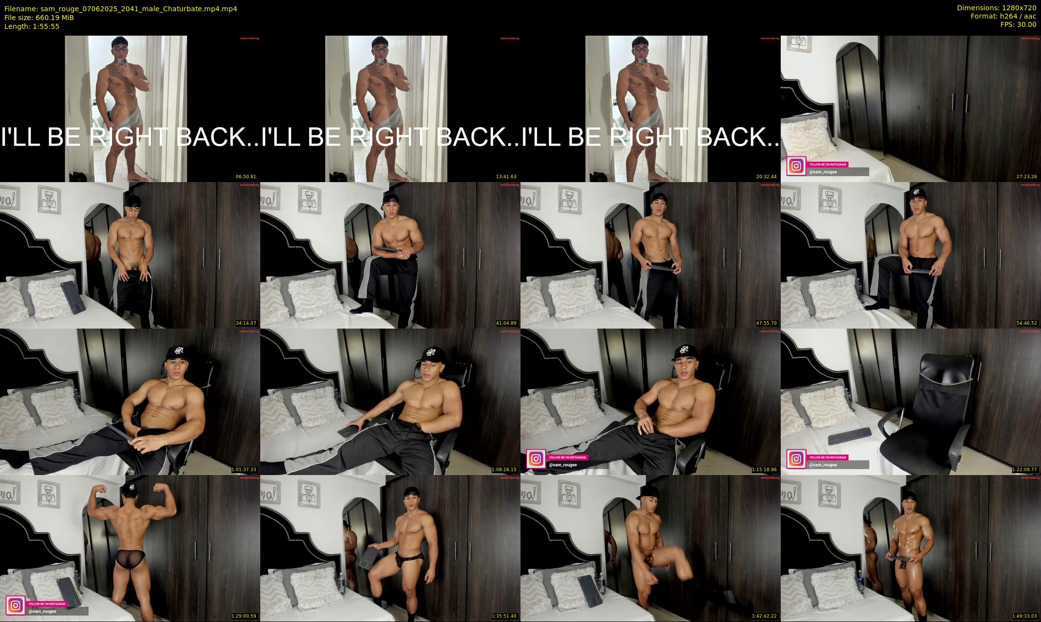 sam_rouge — 116 minute Chaturbate male cam show recording, 720p, Jun 7, 2025