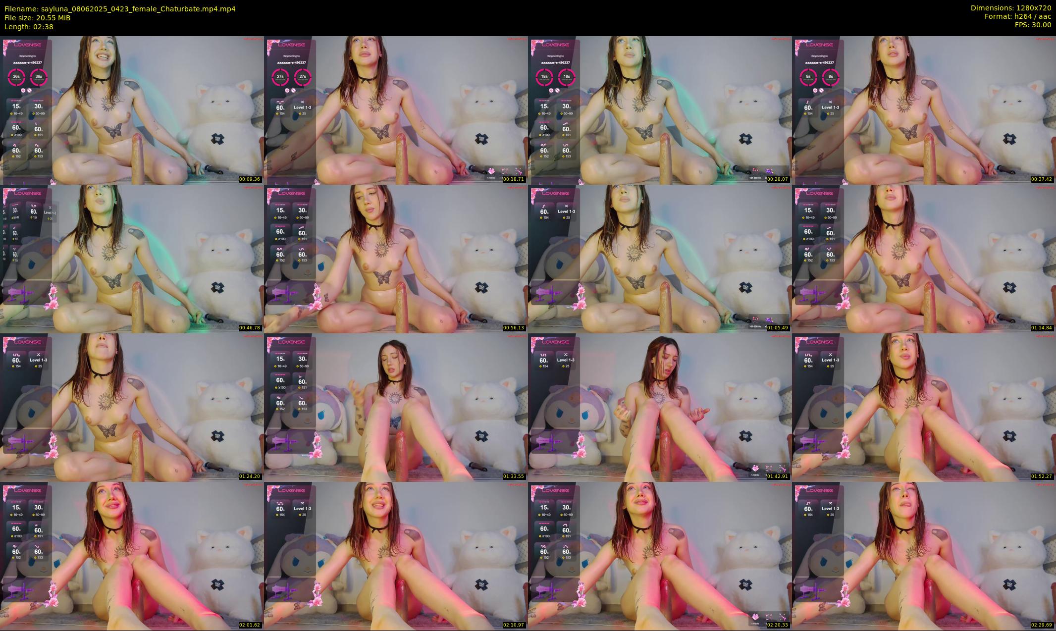 sayluna — 3 minute Chaturbate female cam show recording, 720p, Jun 8, 2025