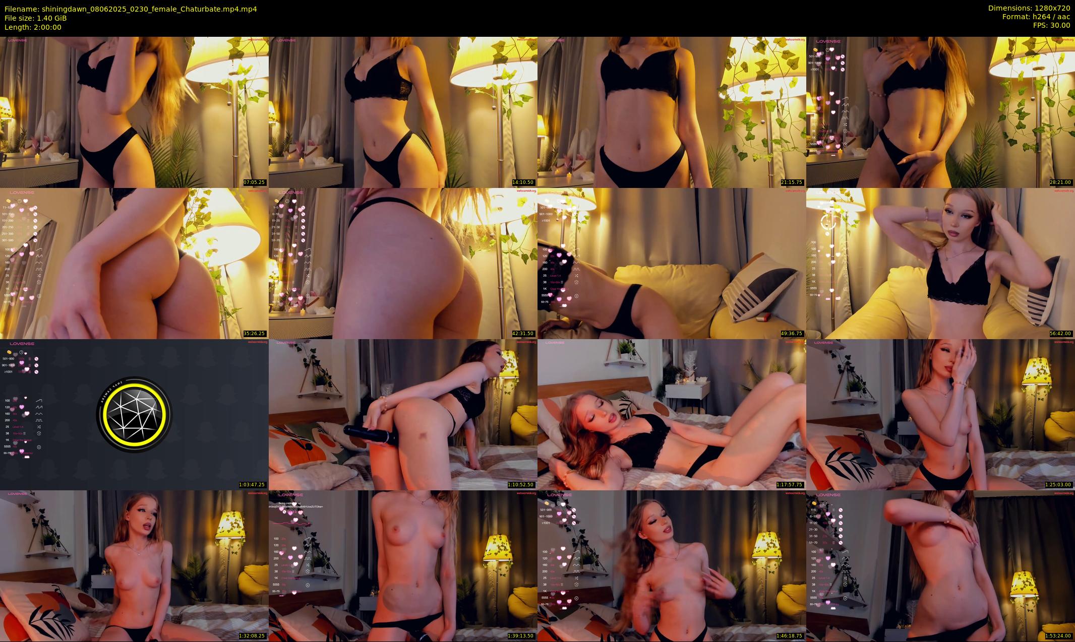 shiningdawn — 120 minute Chaturbate female cam show recording, 720p, Jun 8, 2025