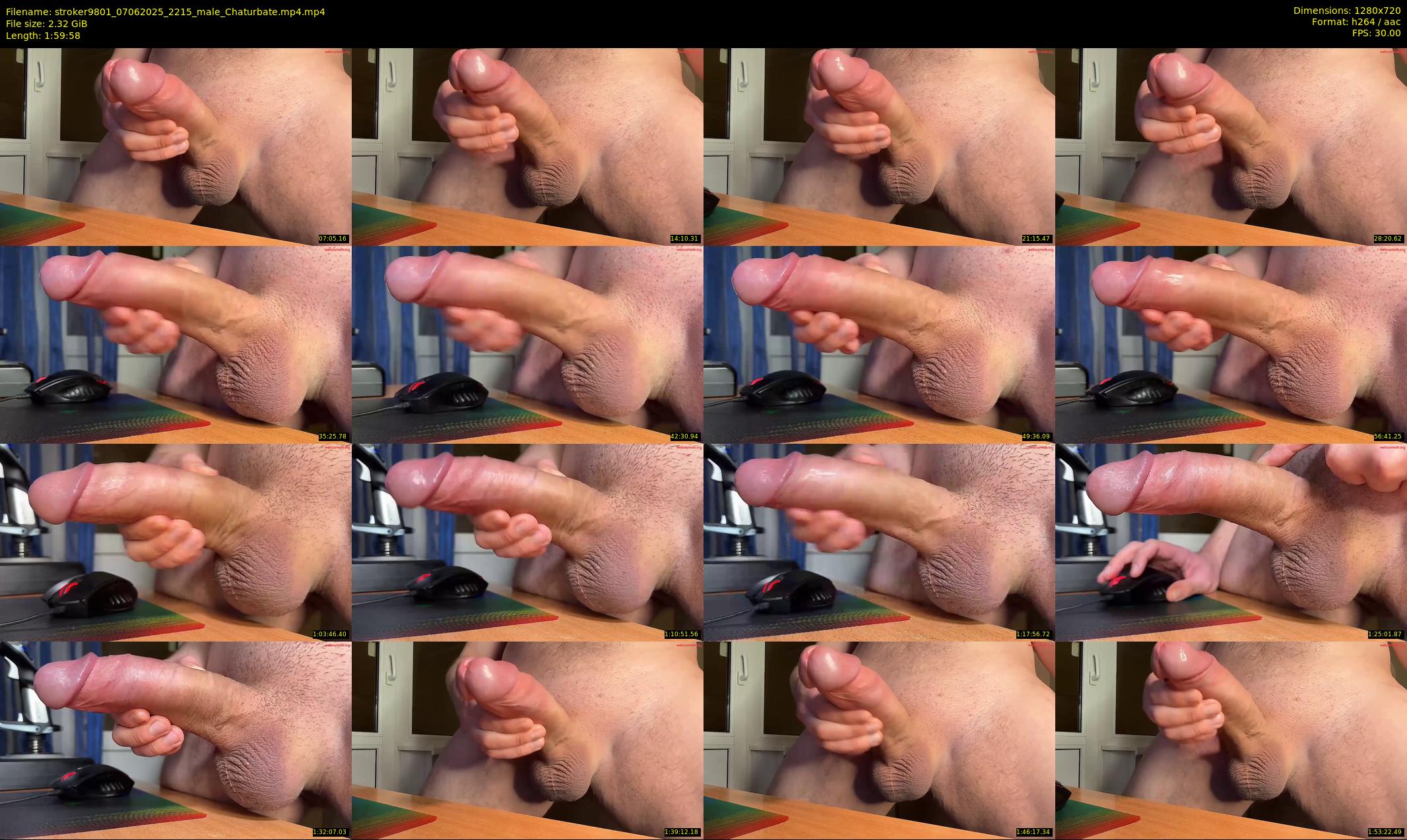 stroker9801 — 120 minute Chaturbate male cam show recording, 720p, Jun 7, 2025