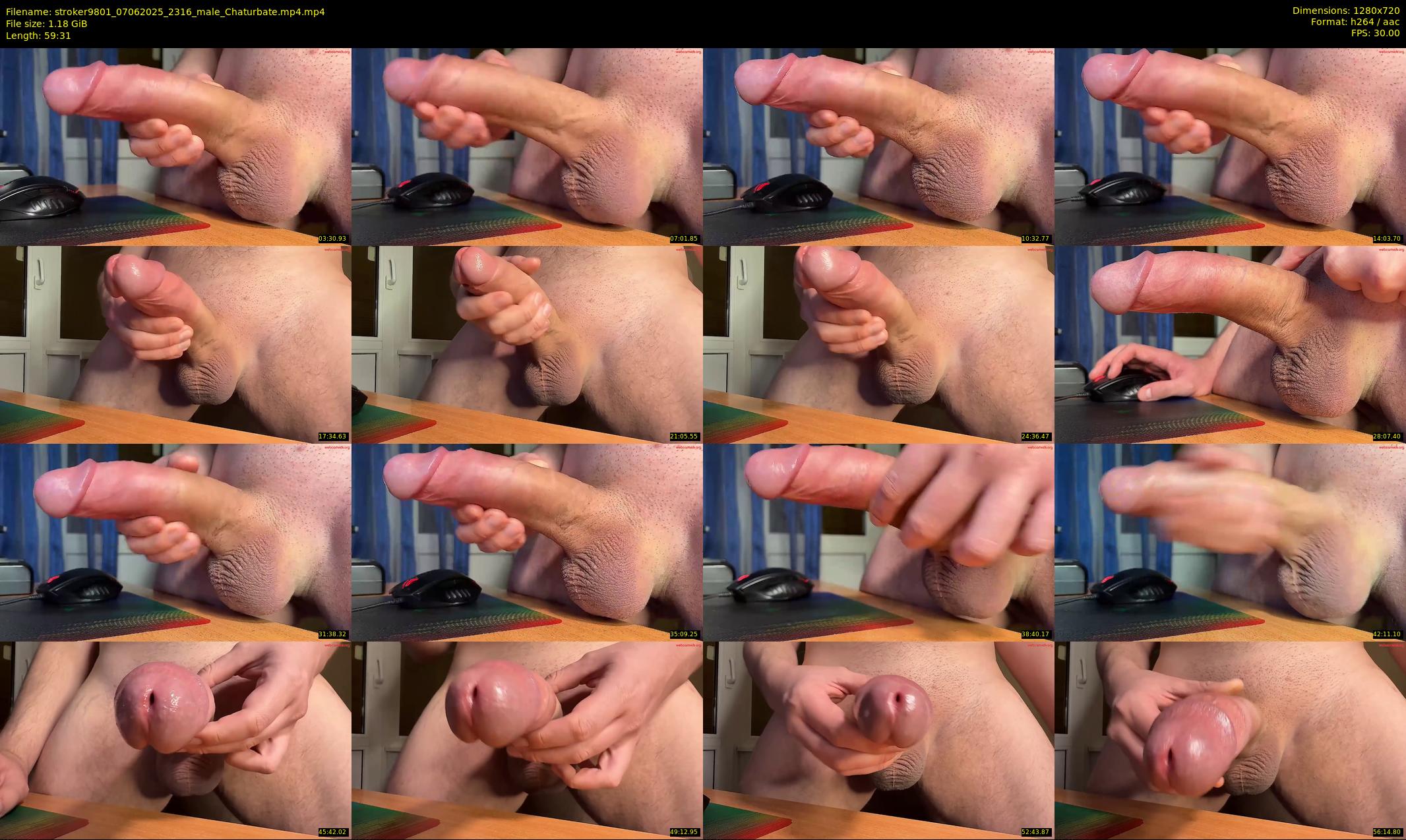 stroker9801 — 60 minute Chaturbate male cam show recording, 720p, Jun 7, 2025