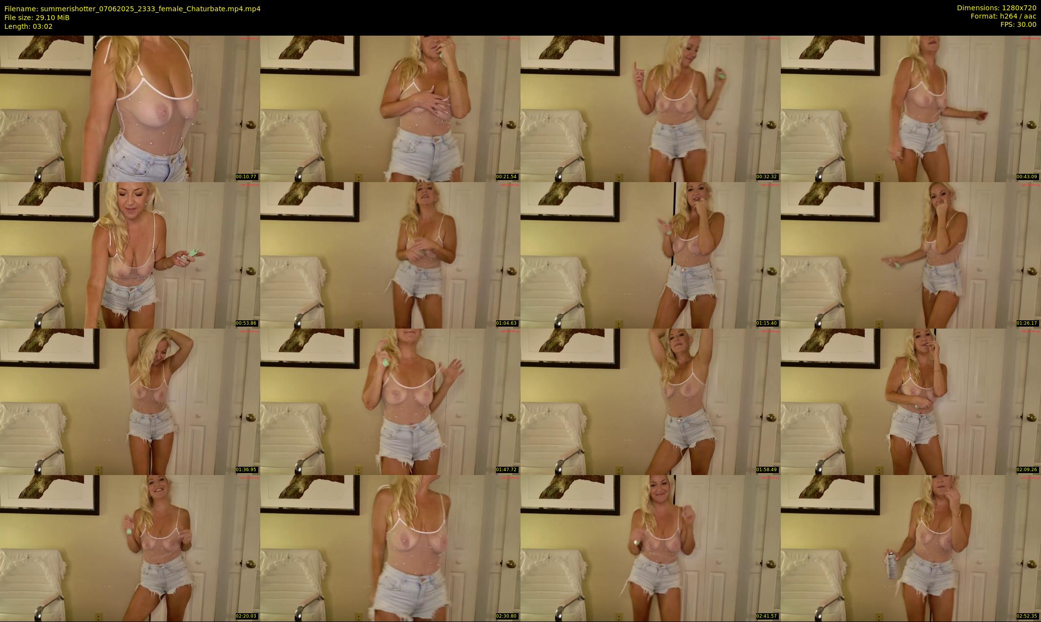 summerishotter — 4 minute Chaturbate female cam show recording, 720p, Jun 7, 2025