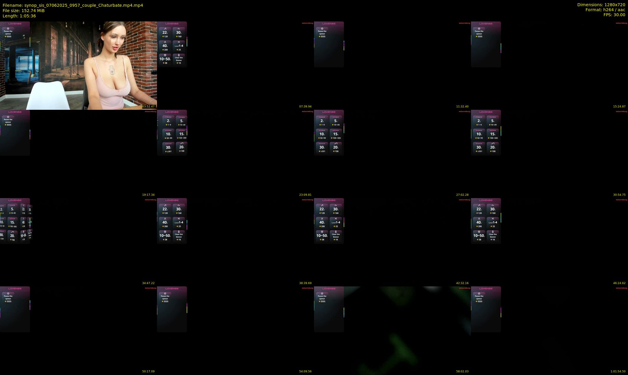 synop_sis — 66 minute Chaturbate couple cam show recording, 720p, Jun 7, 2025