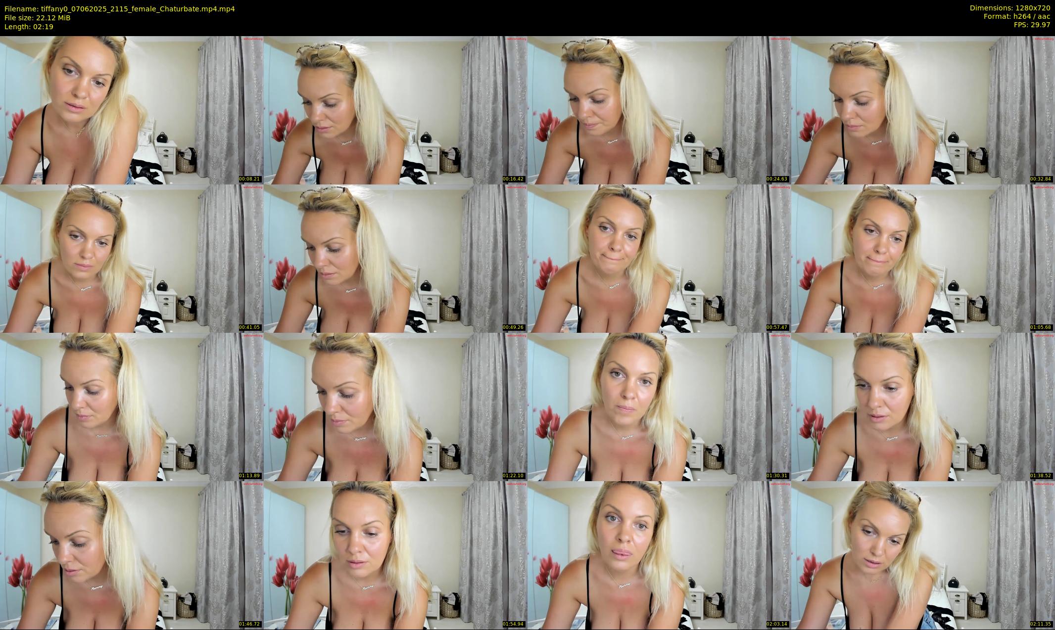 tiffany0 — 3 minute Chaturbate female cam show recording, 720p, Jun 7, 2025