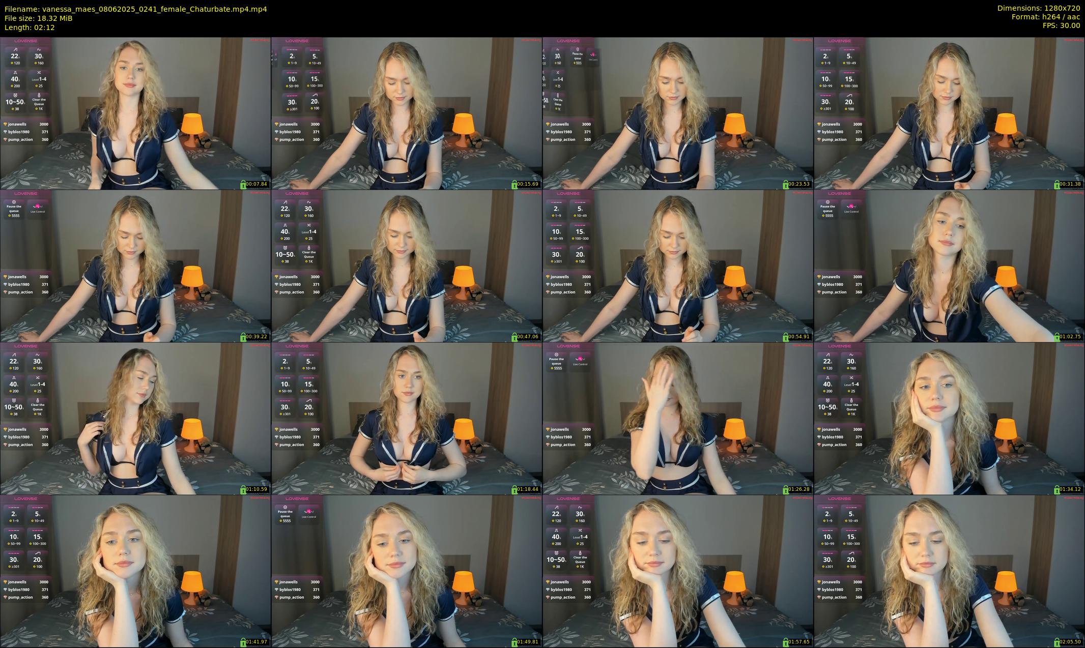 vanessa_maes — 3 minute Chaturbate female cam show recording, 720p, Jun 8, 2025