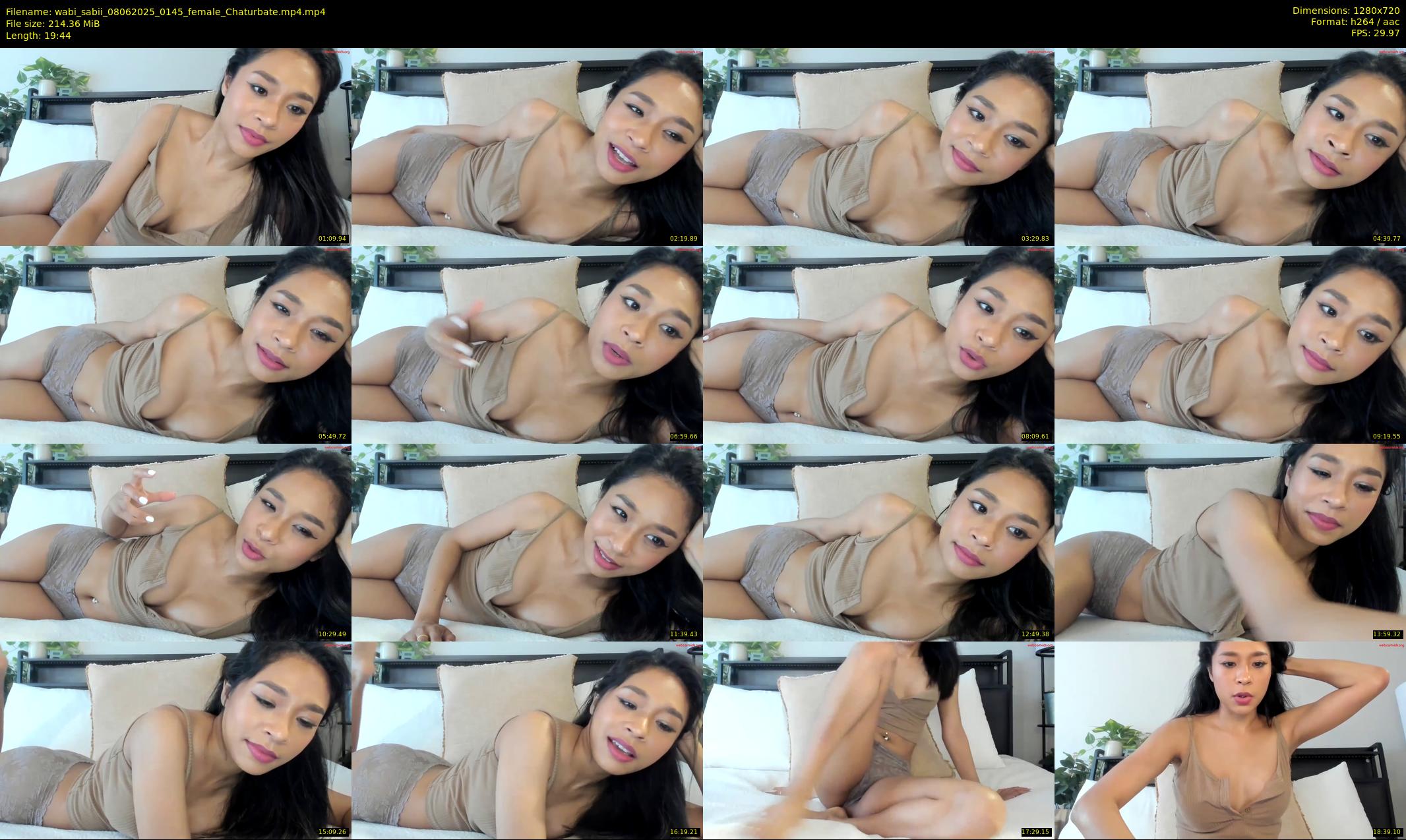 wabi_sabii — 20 minute Chaturbate female cam show recording, 720p, Jun 8, 2025