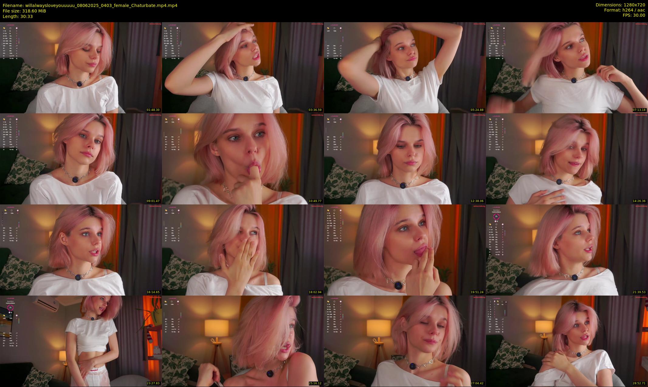 willalwaysloveyouuuuu — 31 minute Chaturbate female cam show recording, 720p, Jun 8, 2025