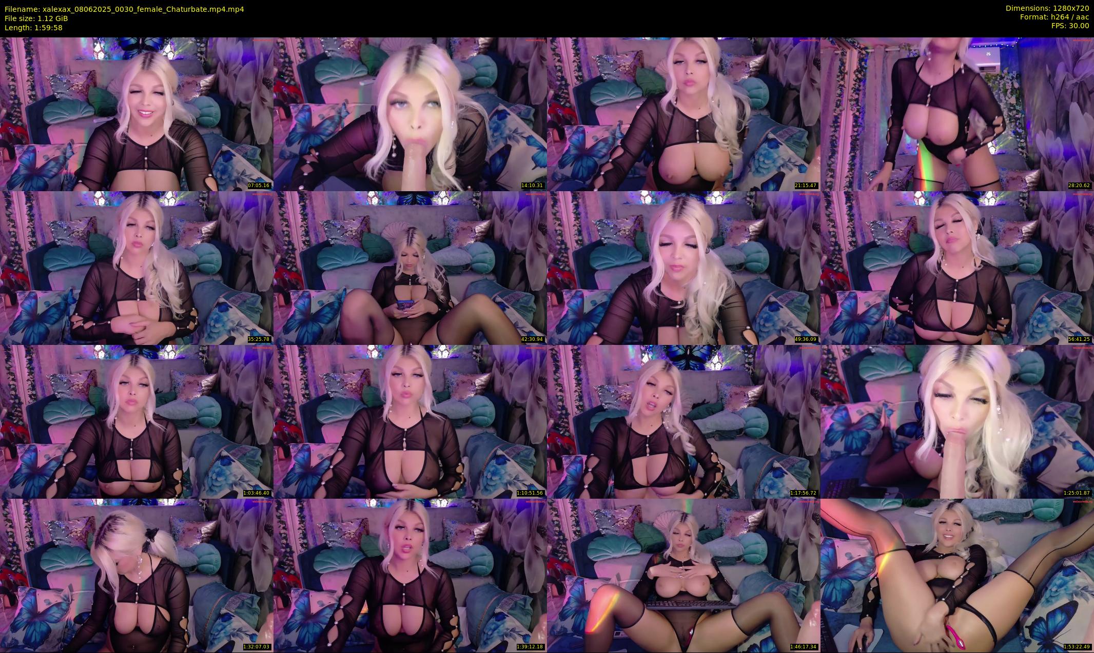 xalexax — 120 minute Chaturbate female cam show recording, 720p, Jun 8, 2025