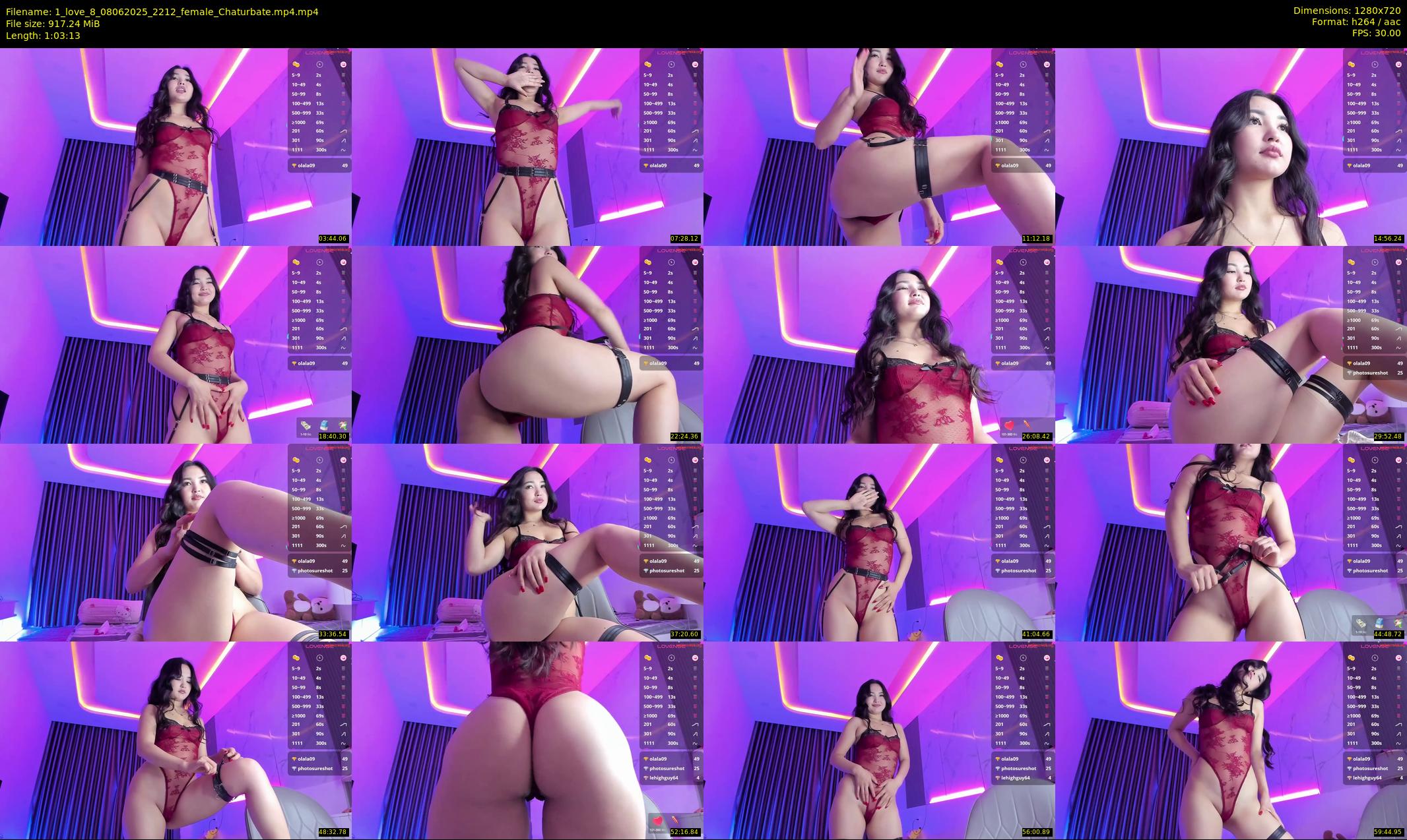 1_love_8 — 64 minute Chaturbate female cam show recording, 720p, Jun 8, 2025