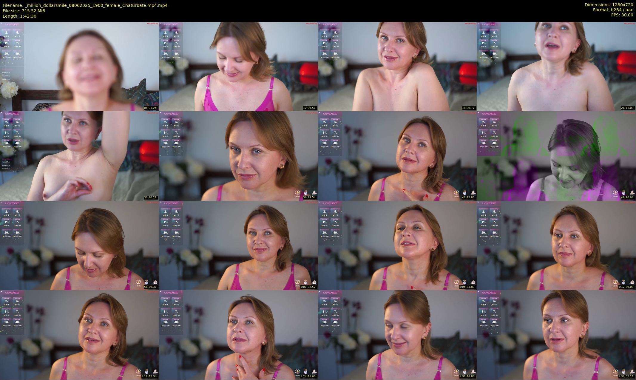 _million_dollarsmile — 103 minute Chaturbate female cam show recording, 720p, Jun 8, 2025