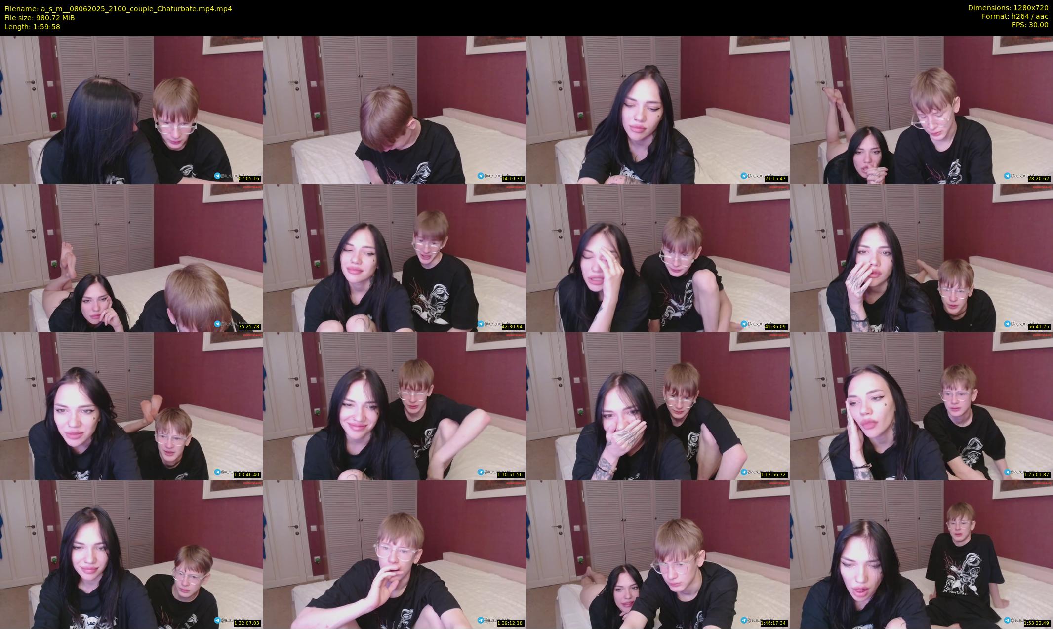 a_s_m_ — 120 minute Chaturbate couple cam show recording, 720p, Jun 8, 2025