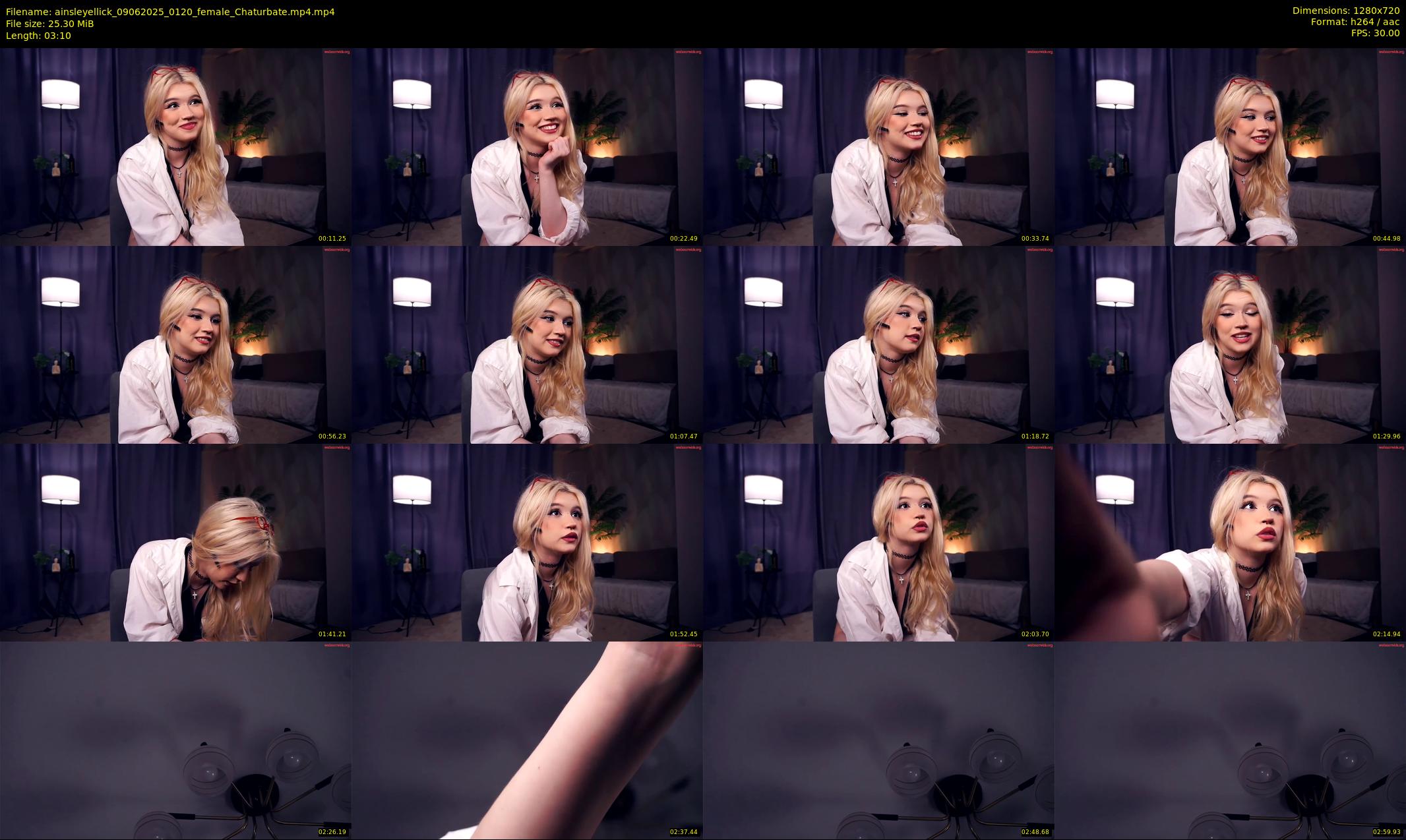 ainsleyellick — 4 minute Chaturbate female cam show recording, 720p, Jun 9, 2025