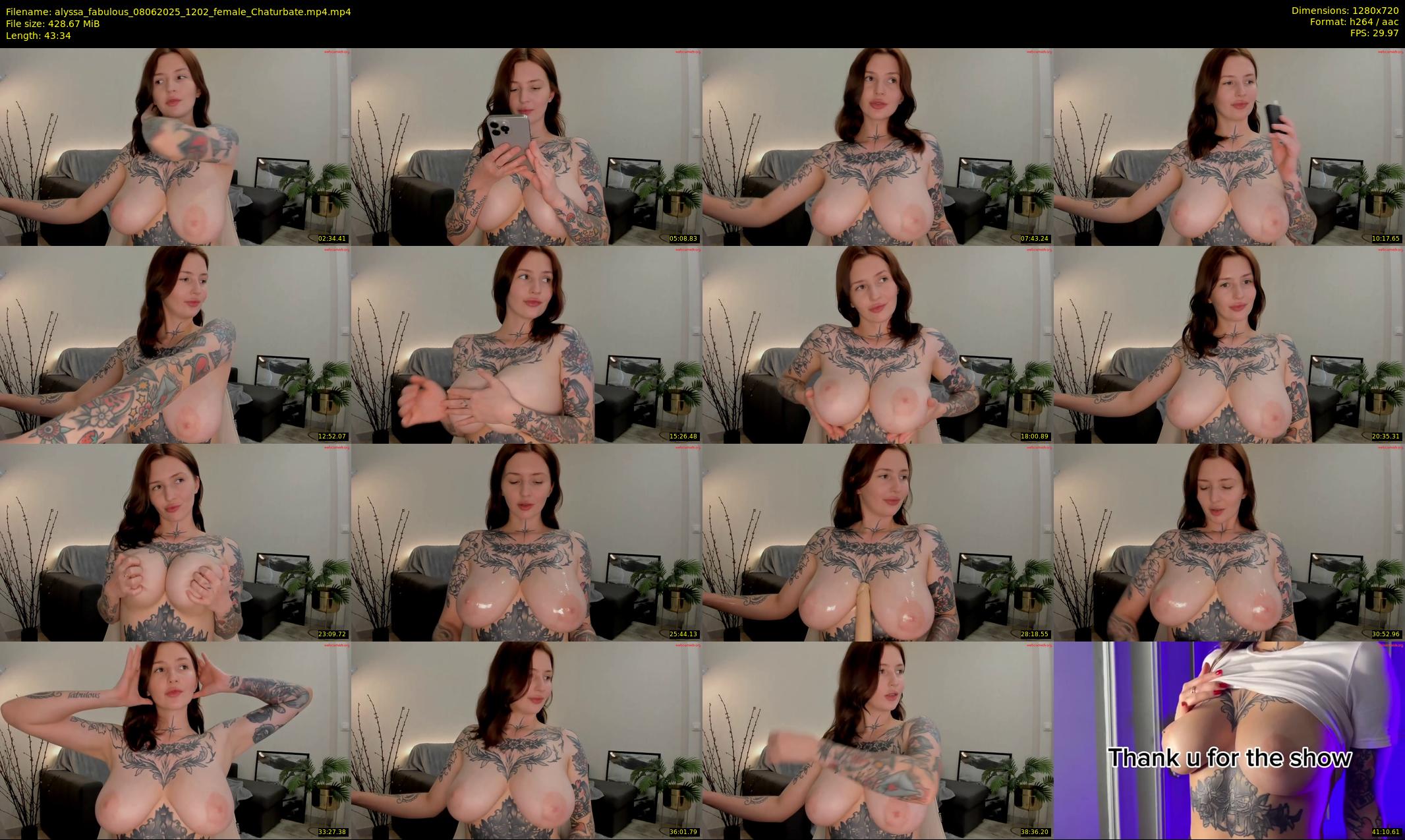 alyssa_fabulous — 44 minute Chaturbate female cam show recording, 720p, Jun 8, 2025
