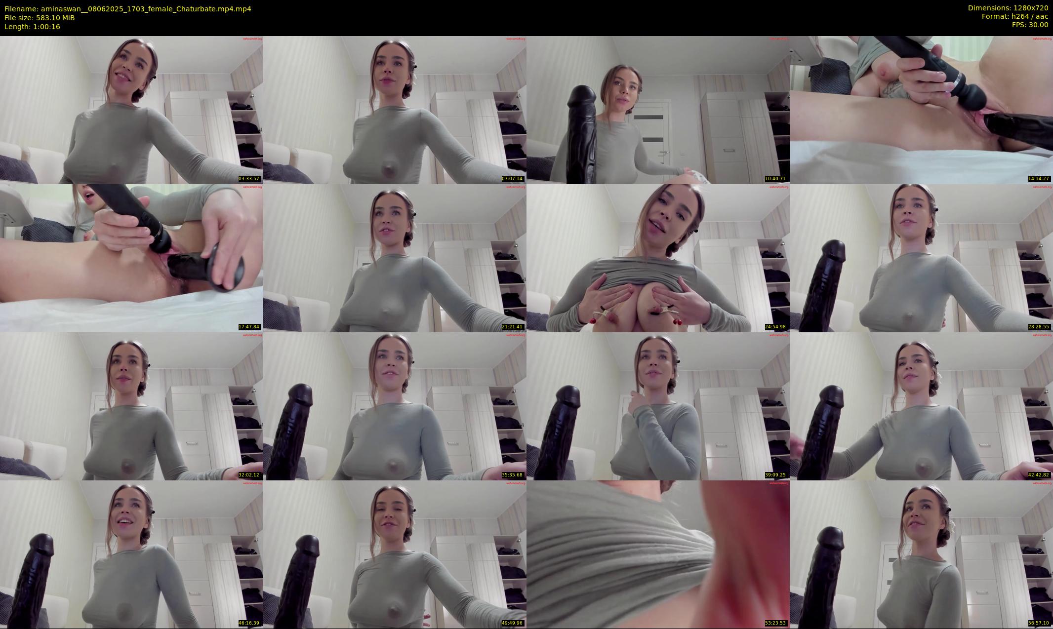 aminaswan_ — 61 minute Chaturbate female cam show recording, 720p, Jun 8, 2025