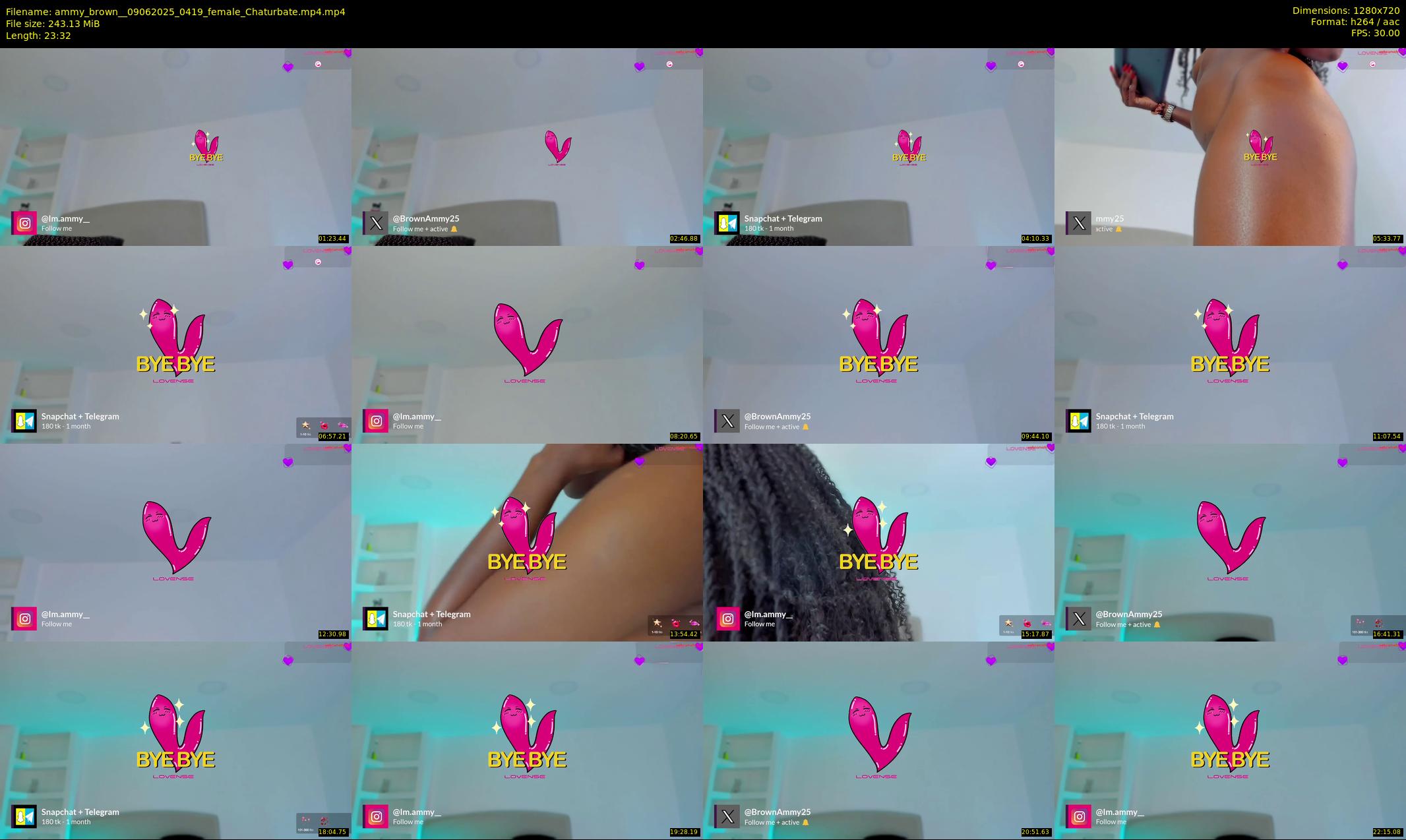 ammy_brown_ — 24 minute Chaturbate female cam show recording, 720p, Jun 9, 2025