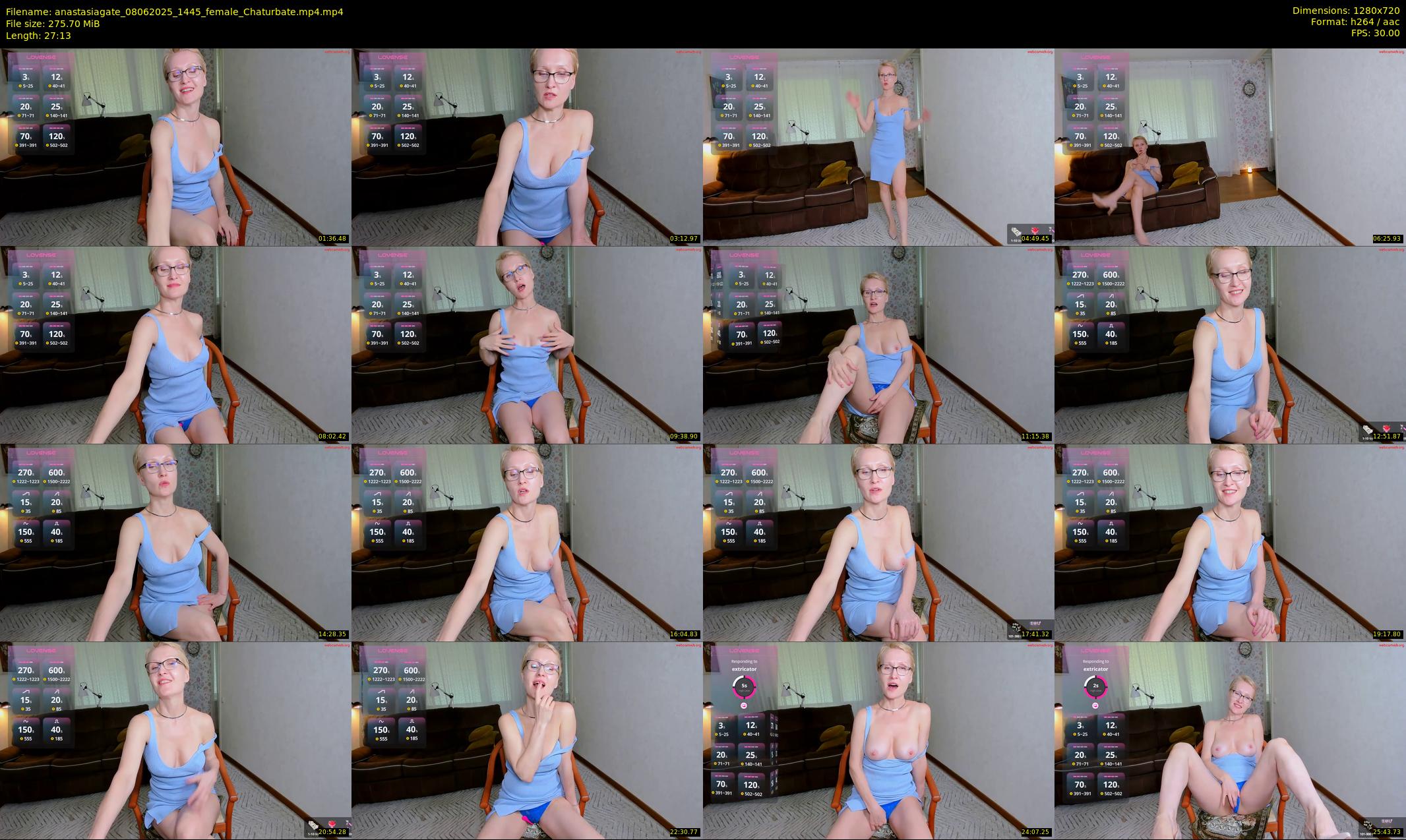 anastasiagate — 28 minute Chaturbate female cam show recording, 720p, Jun 8, 2025