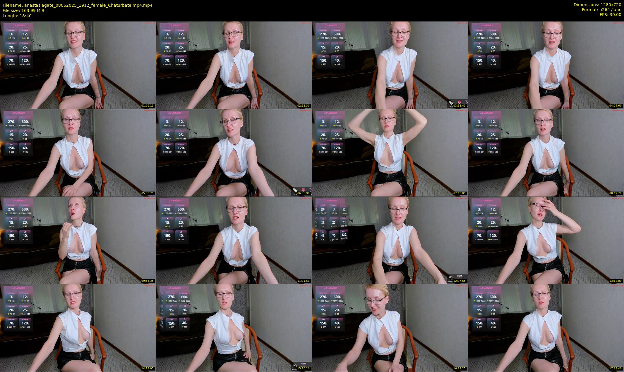 anastasiagate — 19 minute Chaturbate female cam show recording, 720p, Jun 8, 2025
