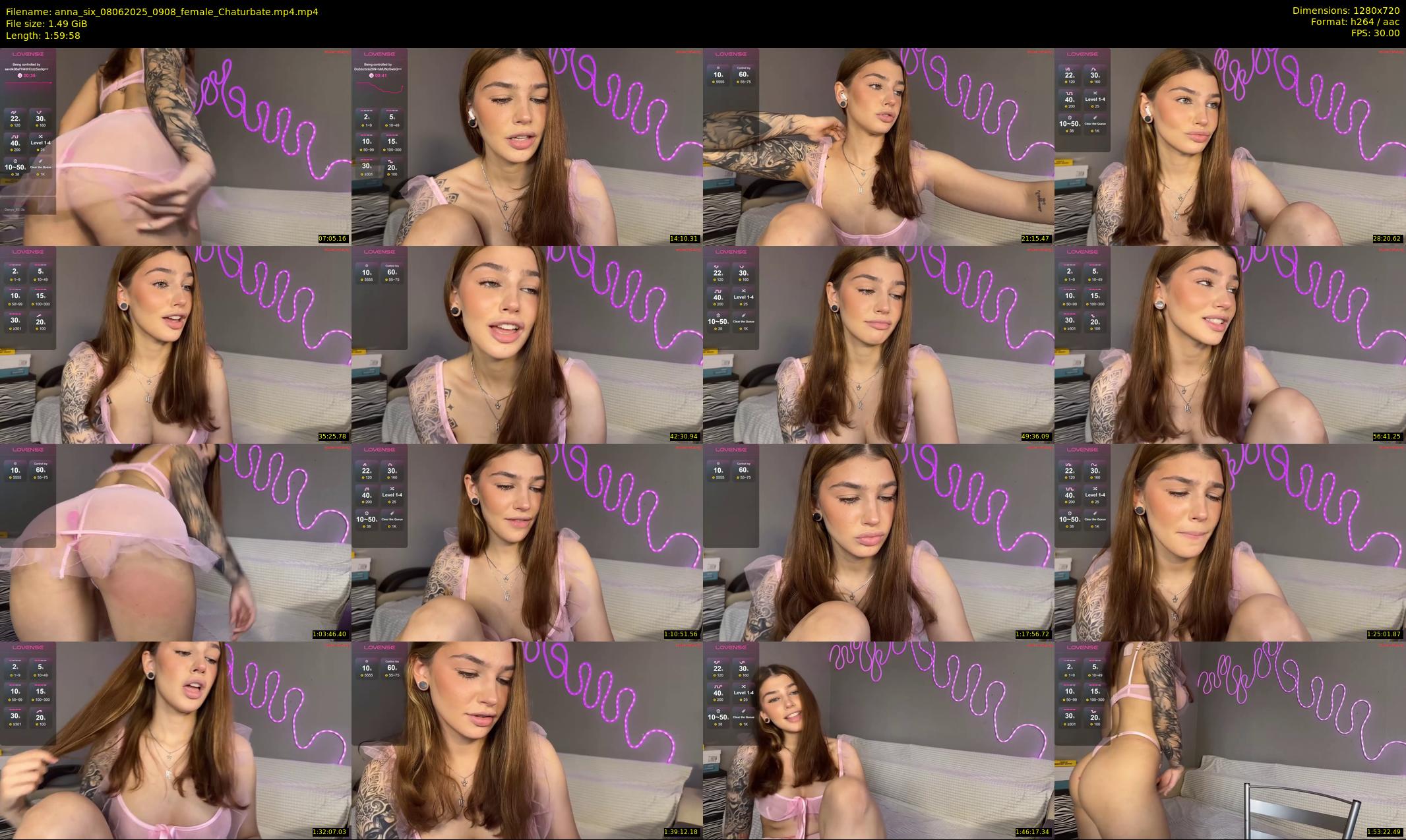 anna_six — 120 minute Chaturbate female cam show recording, 720p, Jun 8, 2025
