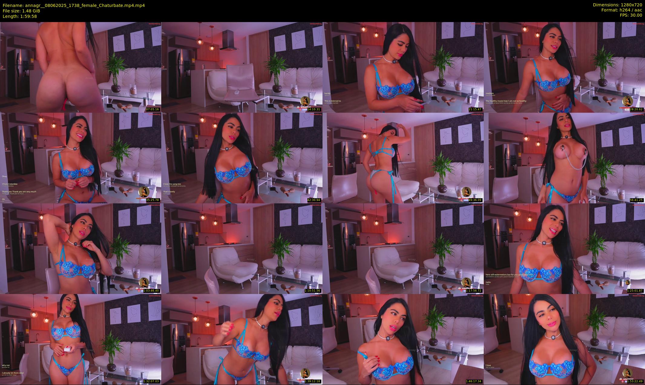 annagr_ — 120 minute Chaturbate female cam show recording, 720p, Jun 8, 2025