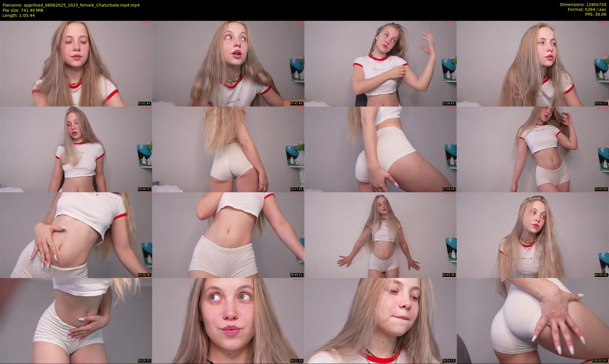 appr0ved — 66 minute Chaturbate female cam show recording, 720p, Jun 8, 2025