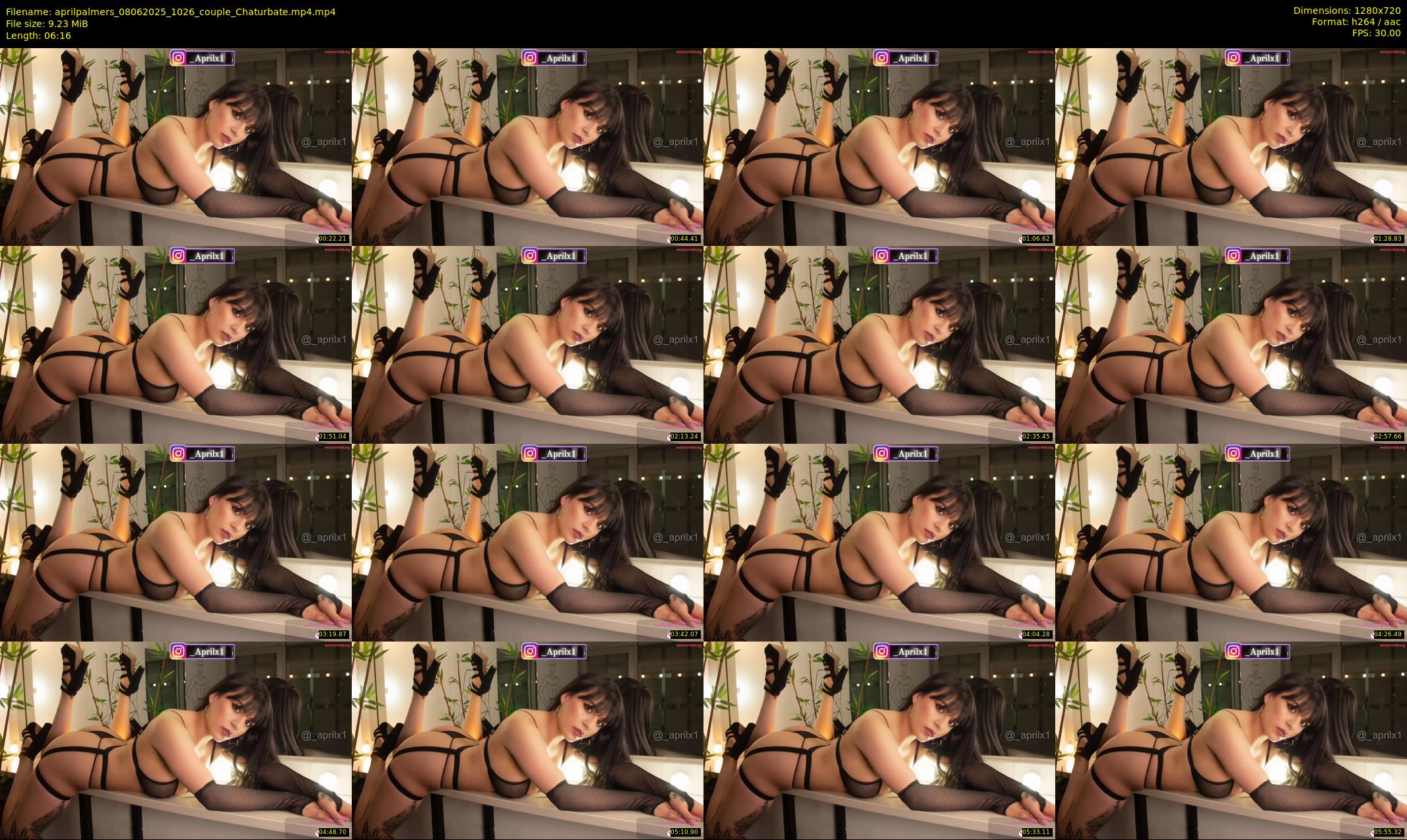 aprilpalmers — 7 minute Chaturbate female cam show recording, 720p, Jun 8, 2025