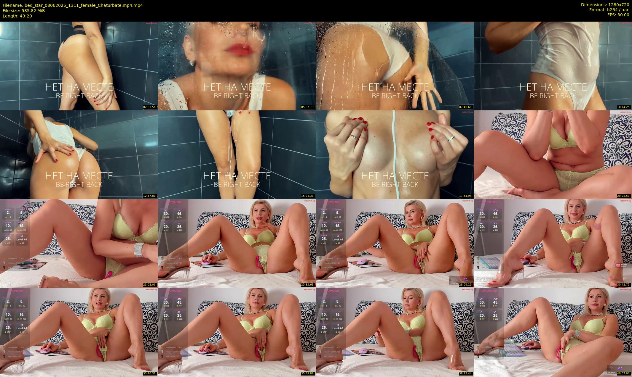 bed_star — 44 minute Chaturbate female cam show recording, 720p, Jun 8, 2025
