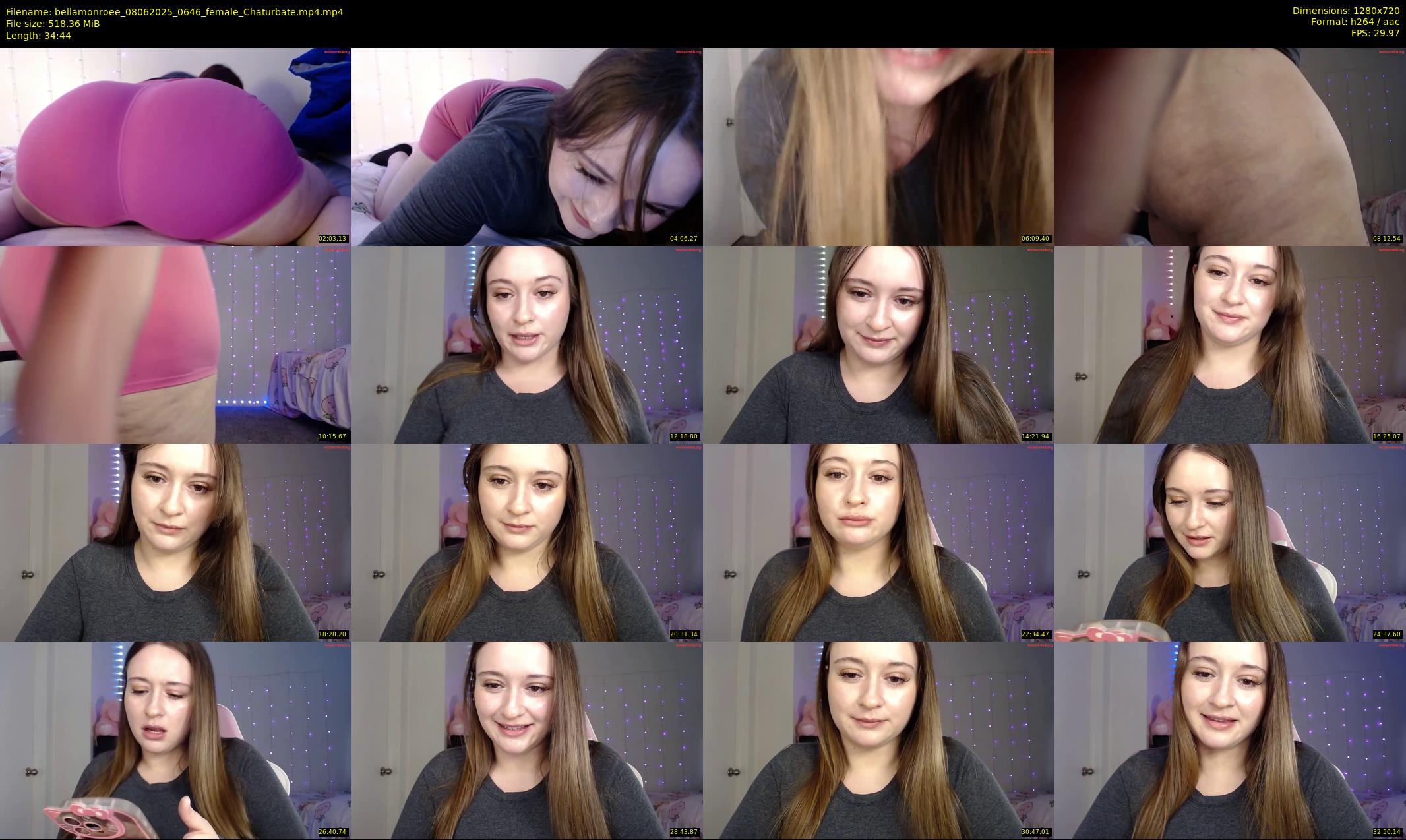 bellamonroee — 35 minute Chaturbate female cam show recording, 720p, Jun 8, 2025