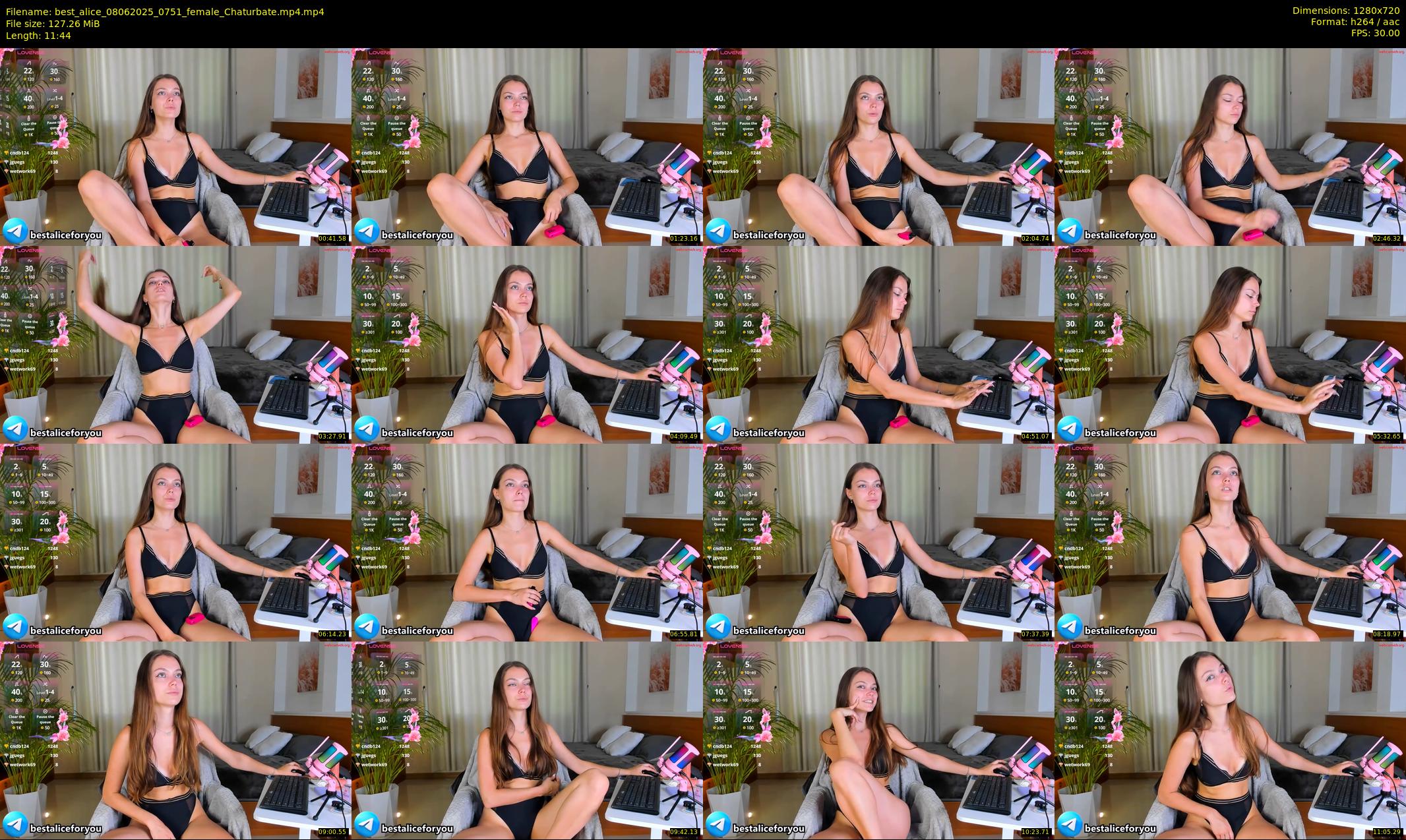best_alice — 12 minute Chaturbate female cam show recording, 720p, Jun 8, 2025